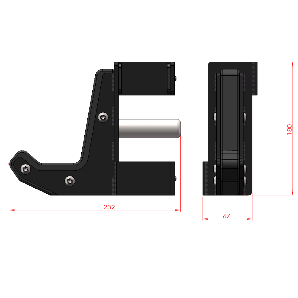 Force USA MyRack Sandwich J Hook - Heavy Duty Weightlifting Barbell Hooks for Power Rack - Perfect for Home Gym Strength Training & CrossFit Workouts
