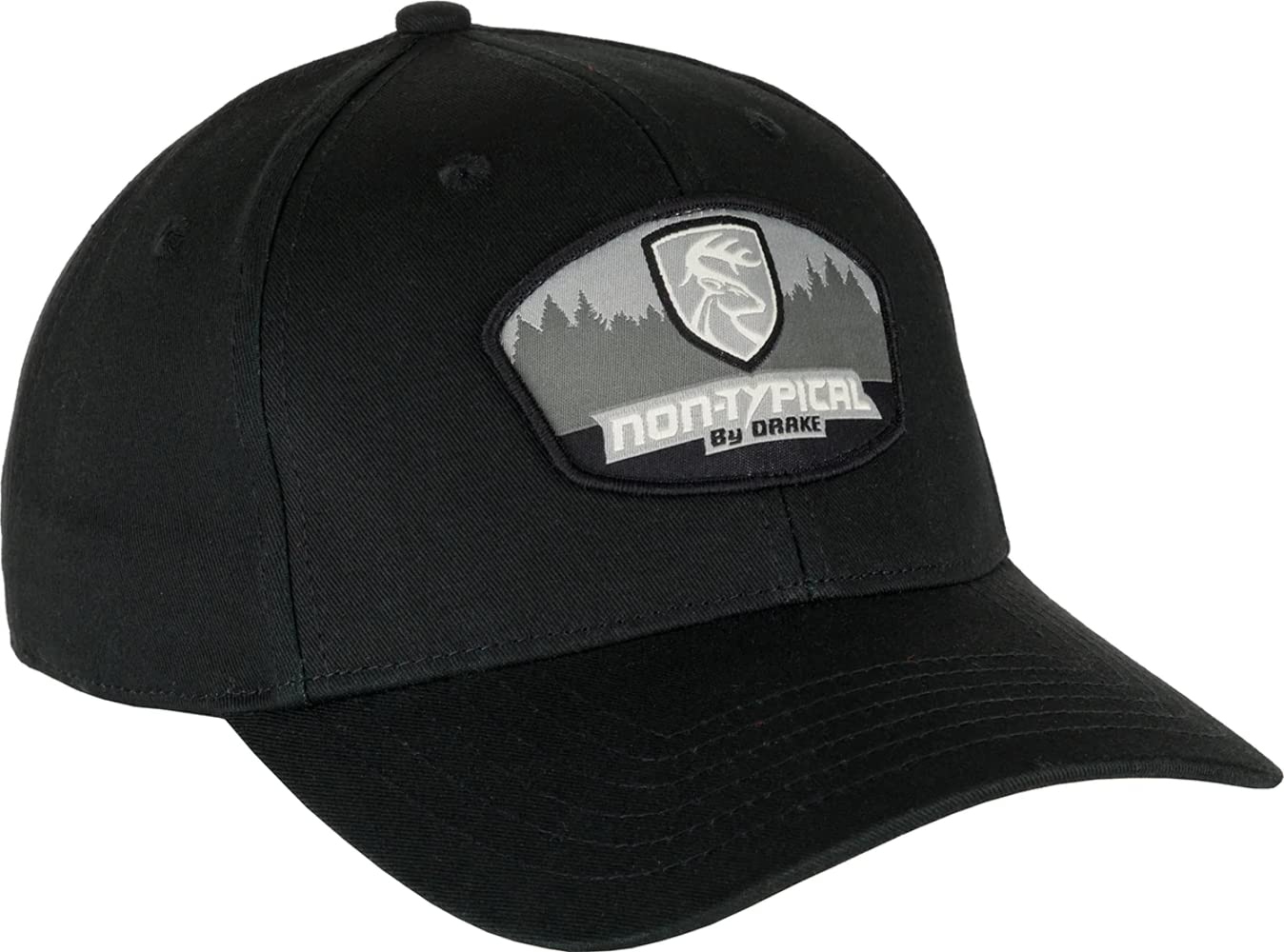 Drake Waterfowl Men's Chino Twill Patch Cap - Adjustable Baseball Hat for Hunting, Fishing & Outdoor Adventures