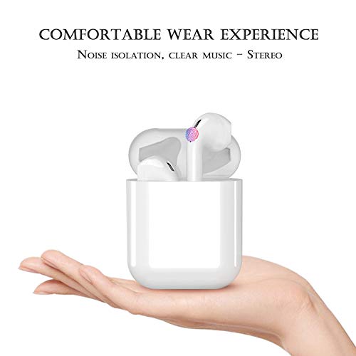 Wireless Bluetooth Earbuds with Noise Cancelling, Bluetooth 5.3 in-Ear Headphones, IPX7 Waterproof Sport Earphones with Fast Charging & HD Mic - Compatible with AirPods/Android/iOS - Perfect for Workouts, Running, Travel & Daily Commute