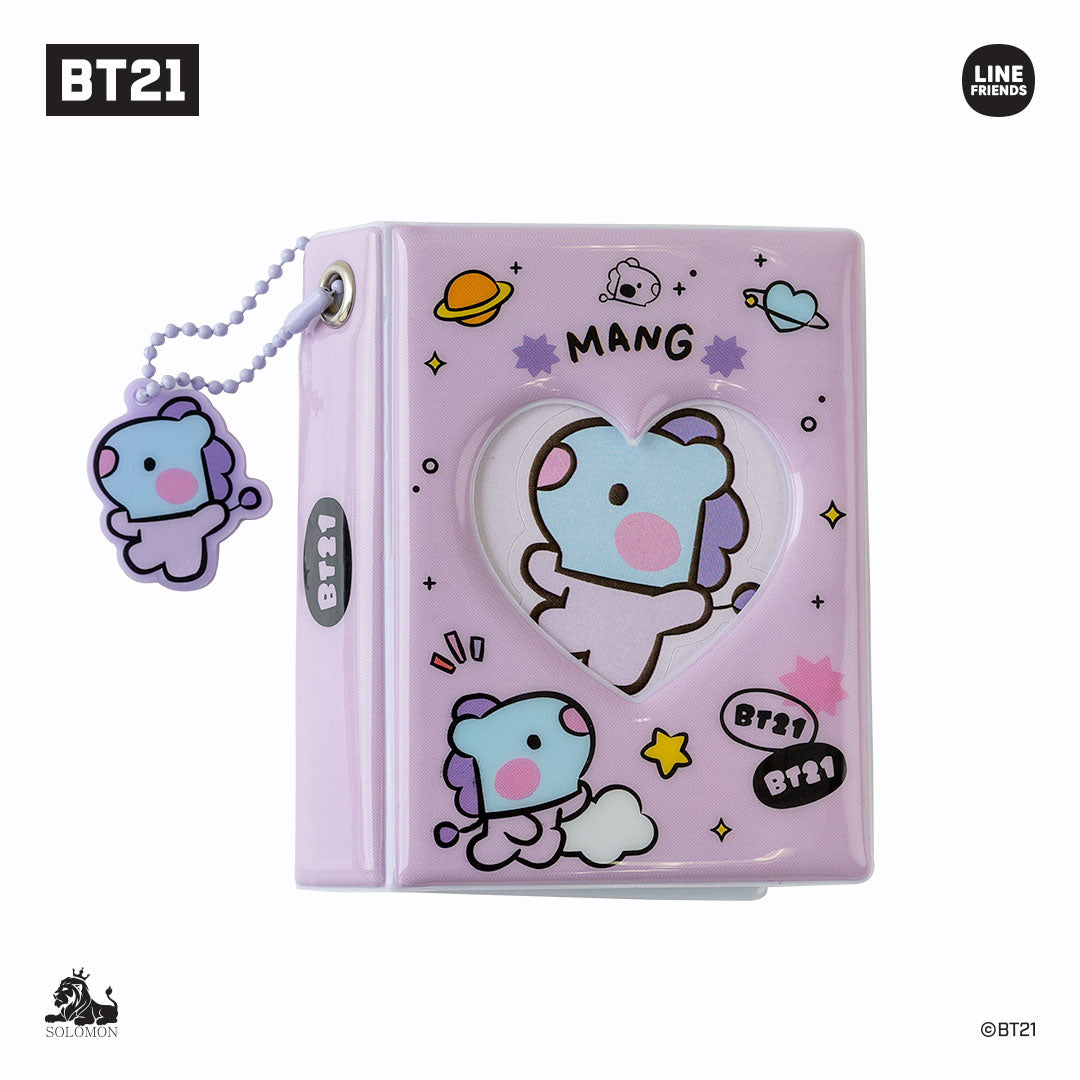 BT21 Mini Photo Binder Album - Cute Mang Character Scrapbook for Collectors, Perfect for Storing Polaroids, Instax Photos & Memories (Ideal for Travel, Gifts & DIY Projects)