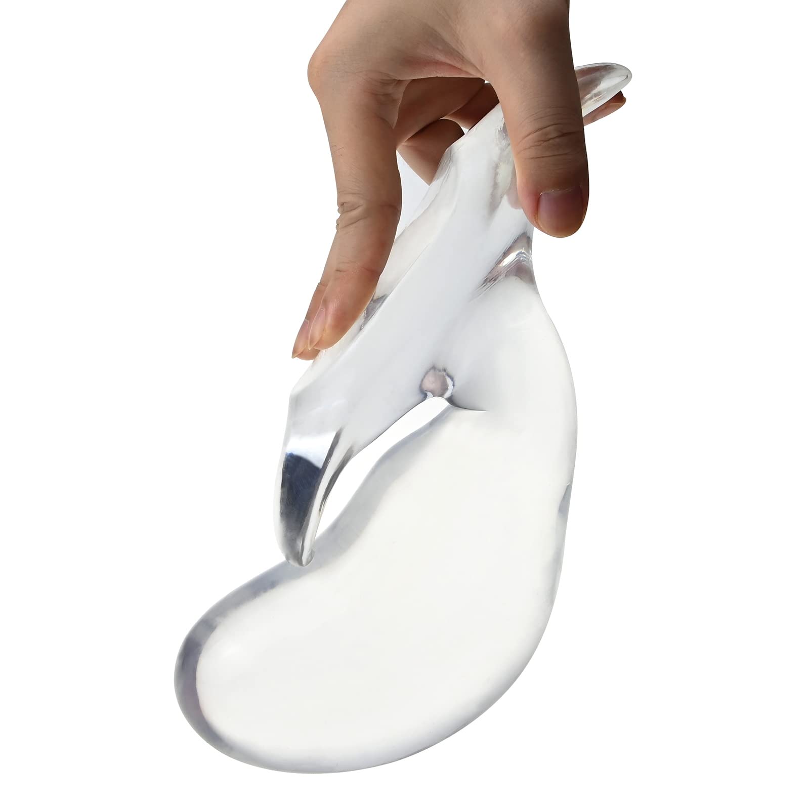 Soft Anal Plugs with Safety Base - Transparent Flexible Butt Plug for Prostate Massage & G-Spot Stimulation | Round Top Design Sex Toy for Beginners & Advanced Users | Perfect for Solo Play, Couples & BDSM Exploration