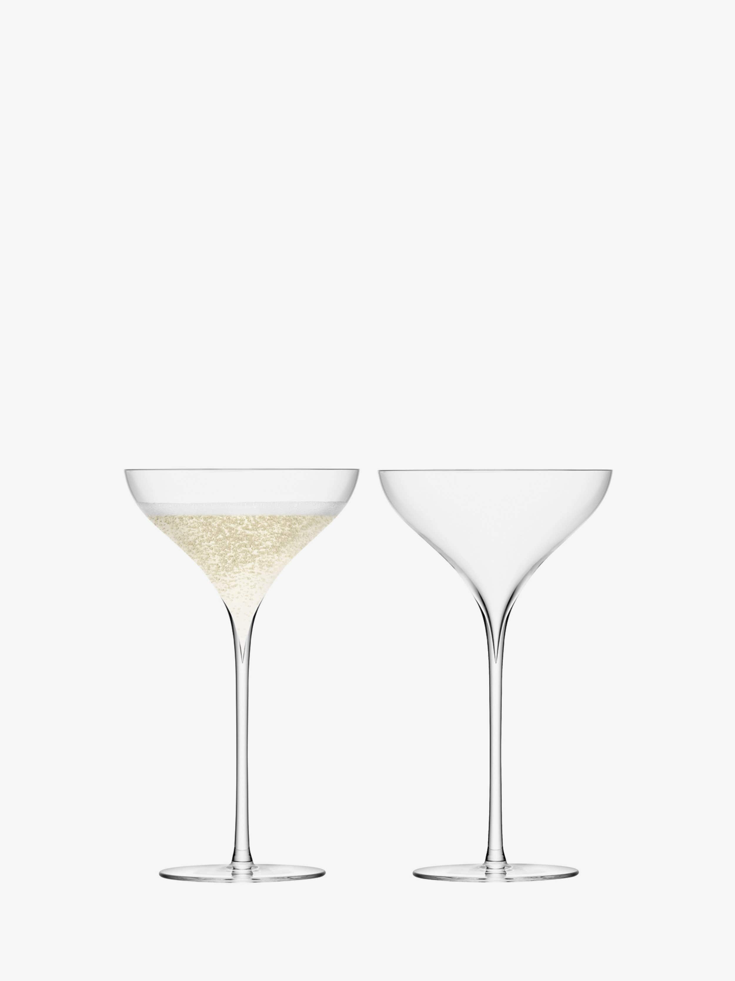 Premium Savoy Mouthblown Champagne Coupe Glasses Set of 2 - Elegant Vintage Flutes for Wedding Toasts, Cocktail Parties & Romantic Celebrations