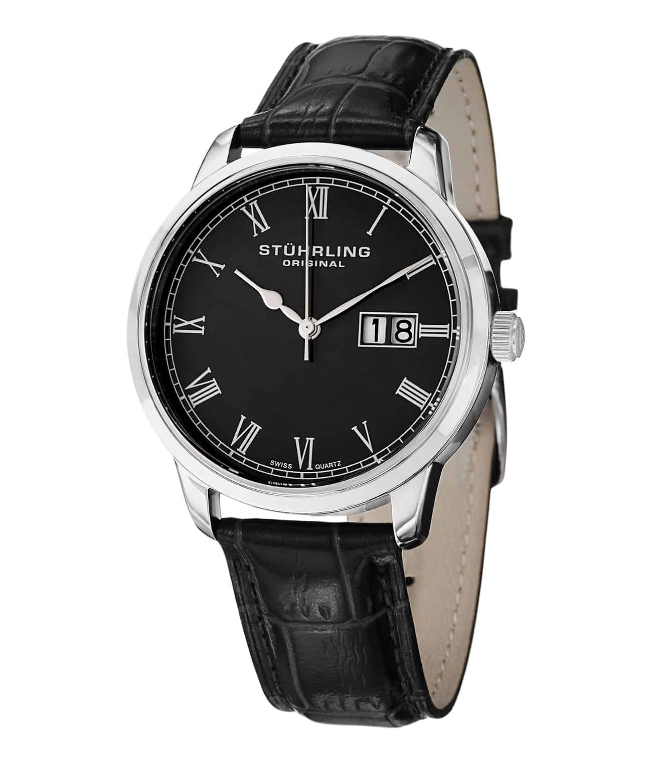 Grey Dial / Rose Case / Brown Leather Strap Tang Buckle