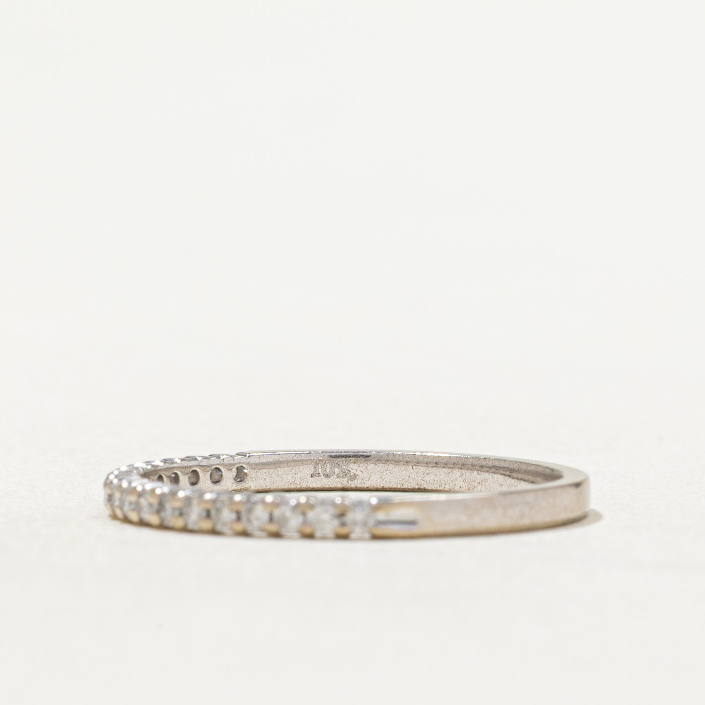 Semi Eternity Diamond Band Ring - 0.15 Carat Total Weight (ctw) - Size 7 - Perfect for Anniversary Gifts, Wedding Bands & Everyday Elegance