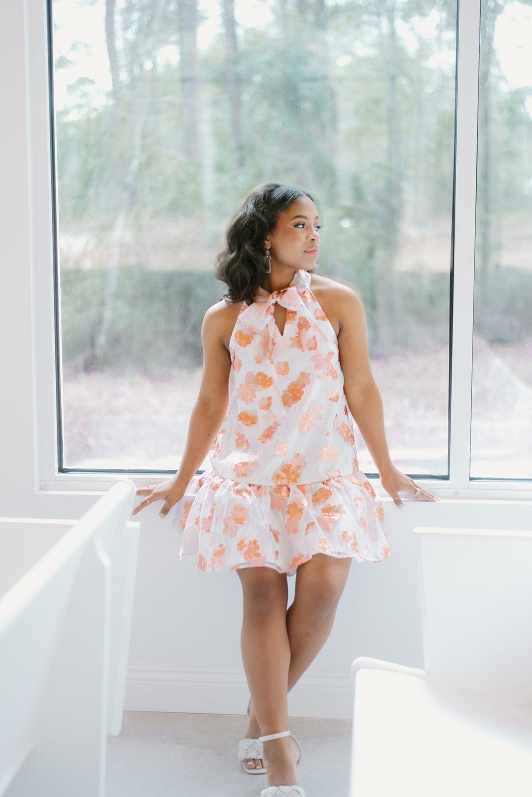 Elegant Rose Gold Embroidered Party Dress for Women - Perfect for Weddings, Prom & Special Occasions