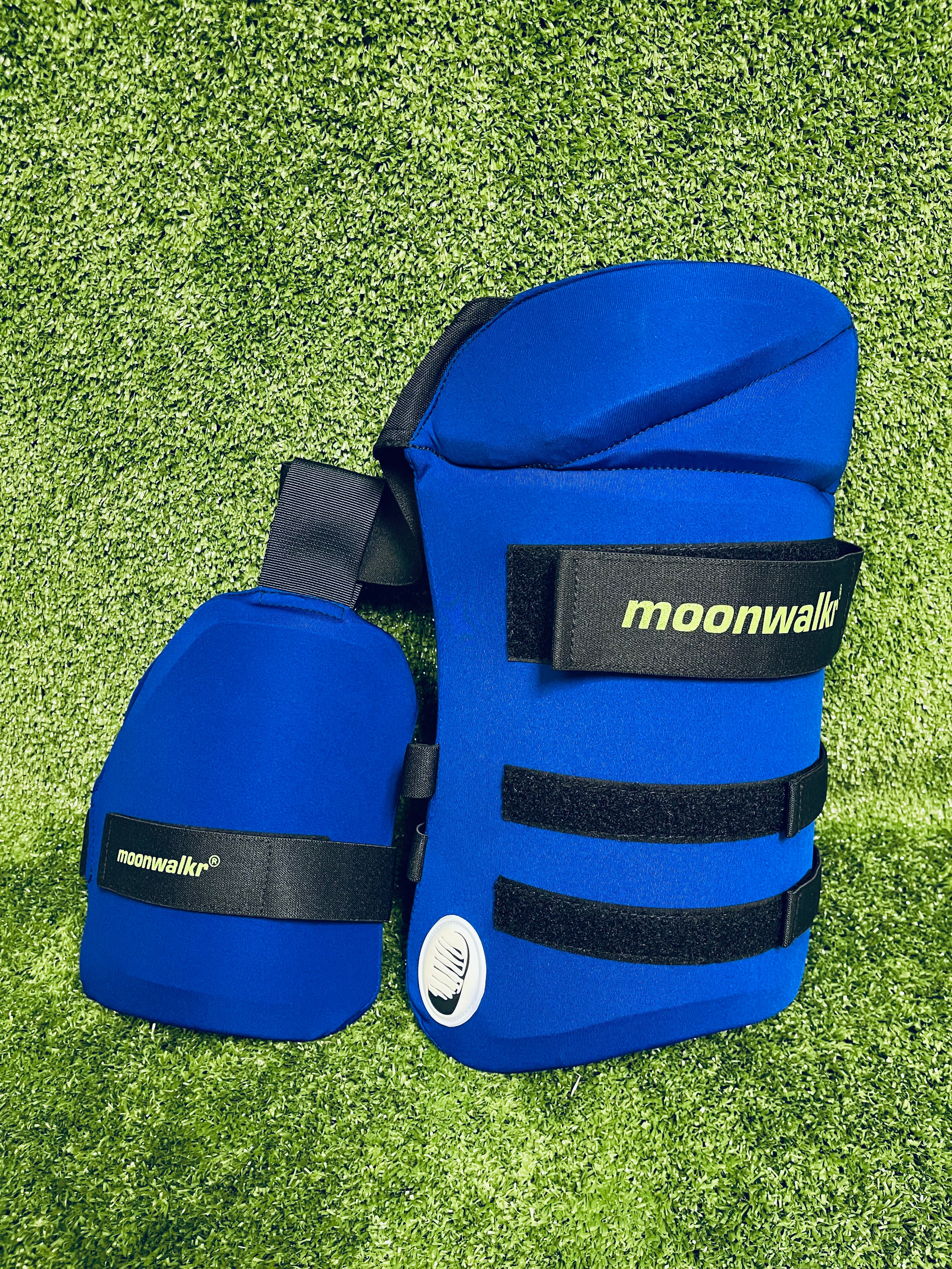 Moonwalkr Endos Adult Cricket Thigh Guards - Protective Leg Pads for Cricket Players - Perfect for Batting, Bowling & Fielding Practice