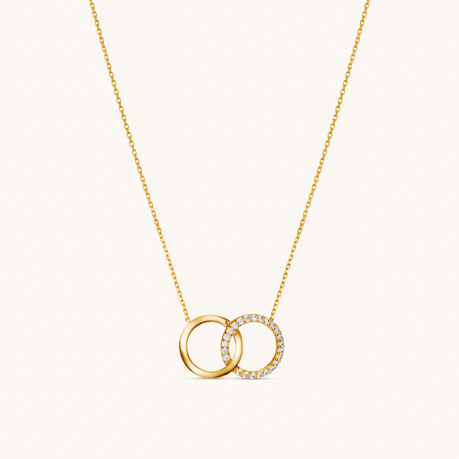 Solid Gold Pave Infinity Necklace for Women - Elegant 14K Gold Plated Infinity Symbol Pendant Necklace Jewelry Gift for Her, Perfect for Anniversary, Birthday, Valentine's Day & Everyday Wear