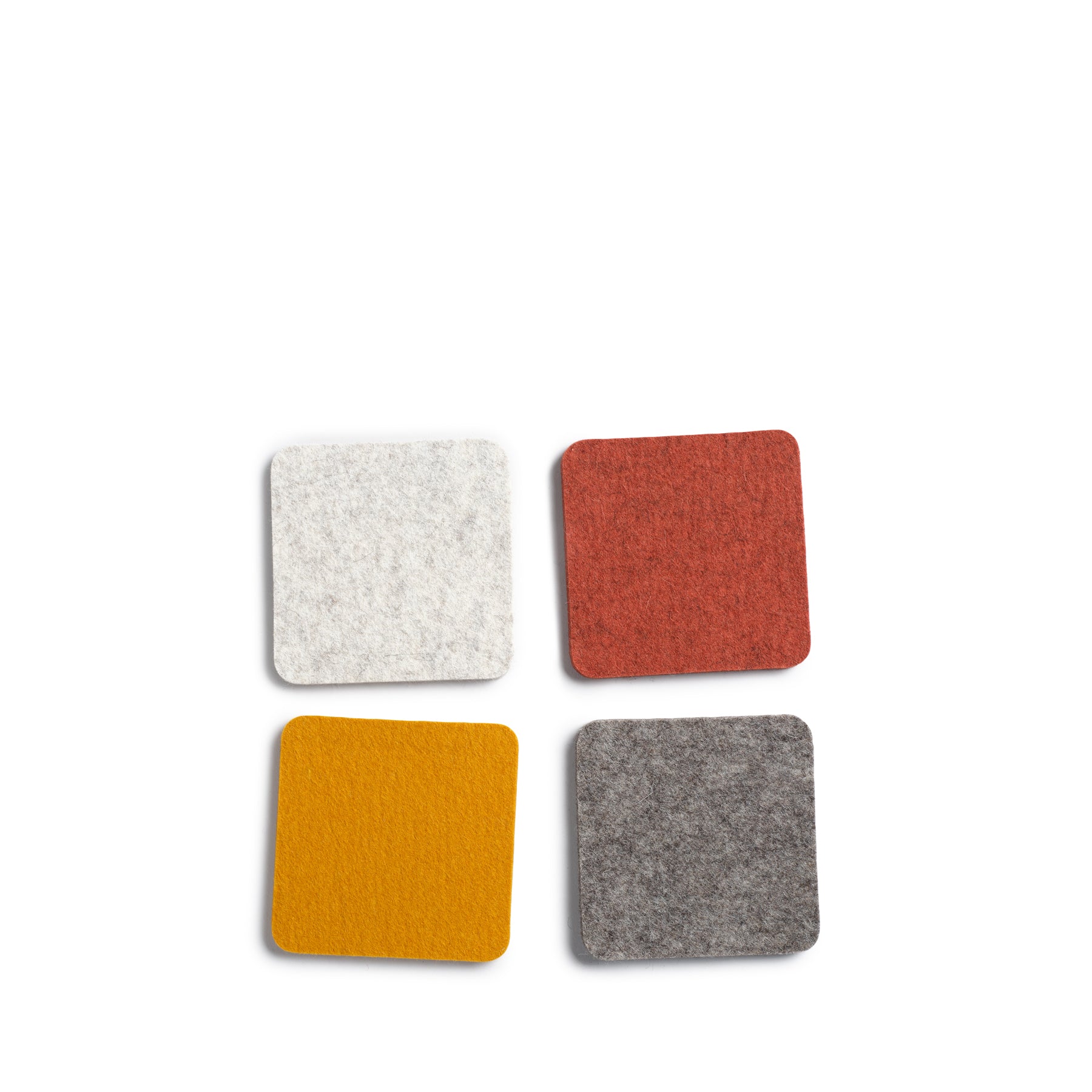 Desert Sun Square Coasters Set of 4 - Absorbent Cork Drink Coasters for Coffee Table, Bar, and Home Decor