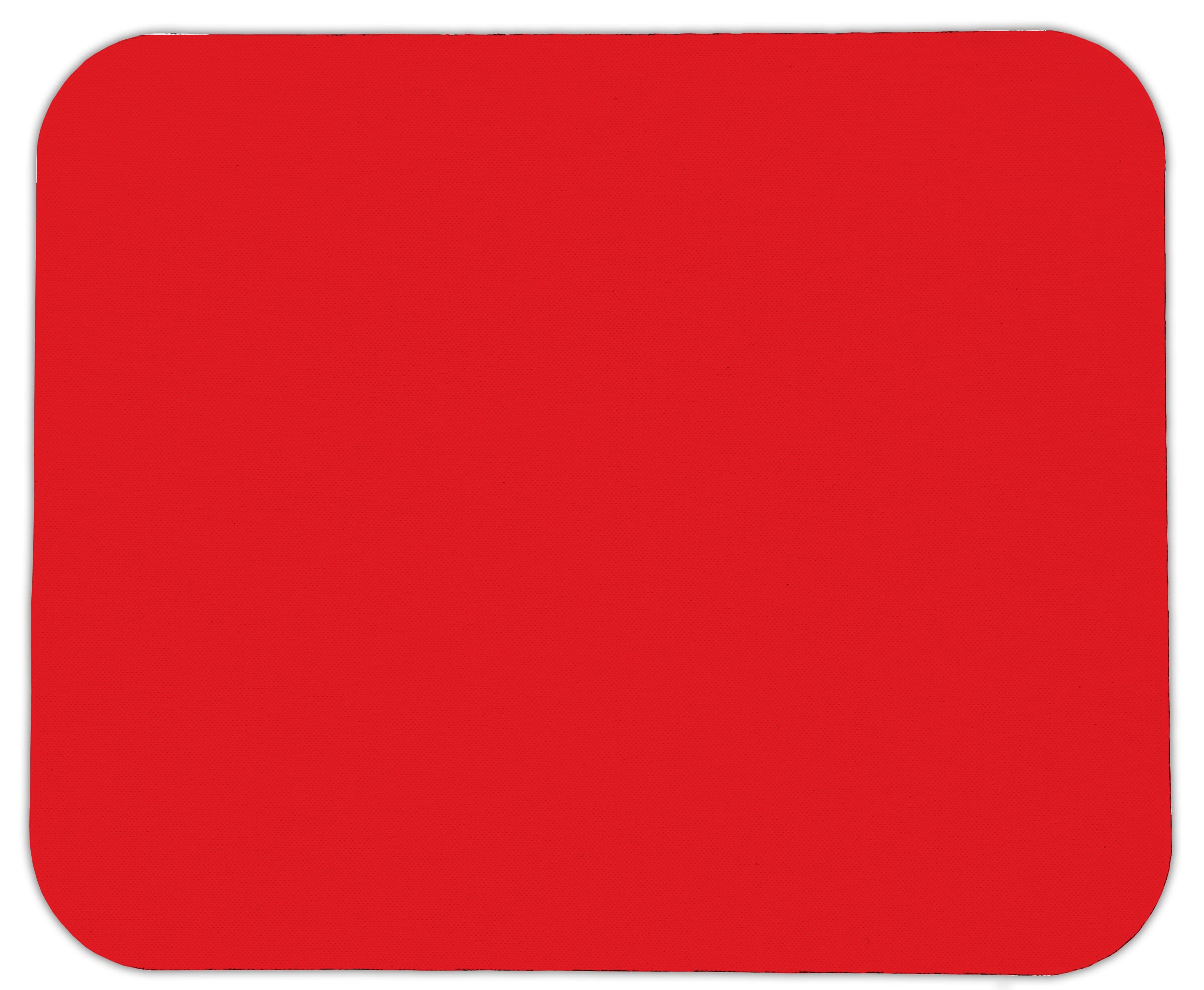 Premium Solid Color Mouse Pad - Non-Slip Rubber Base, Smooth Surface (Red) - Perfect for Office, Gaming & Home Computer Workstations