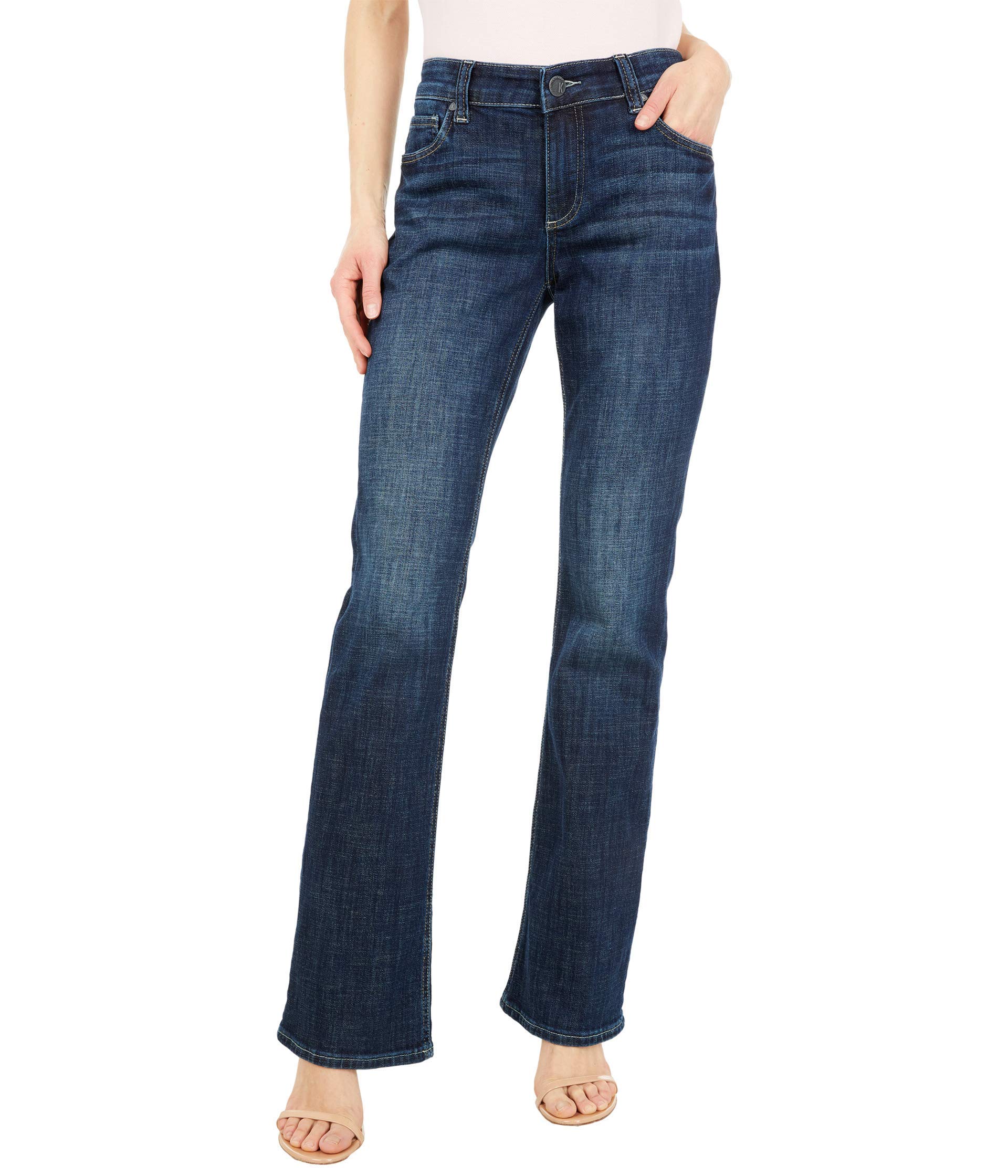 KUT from the Kloth Natalie Bootcut Jeans for Women - High Waisted Stretch Denim Pants, Comfortable & Flattering Fit - Perfect for Casual Wear, Office, and Night Out