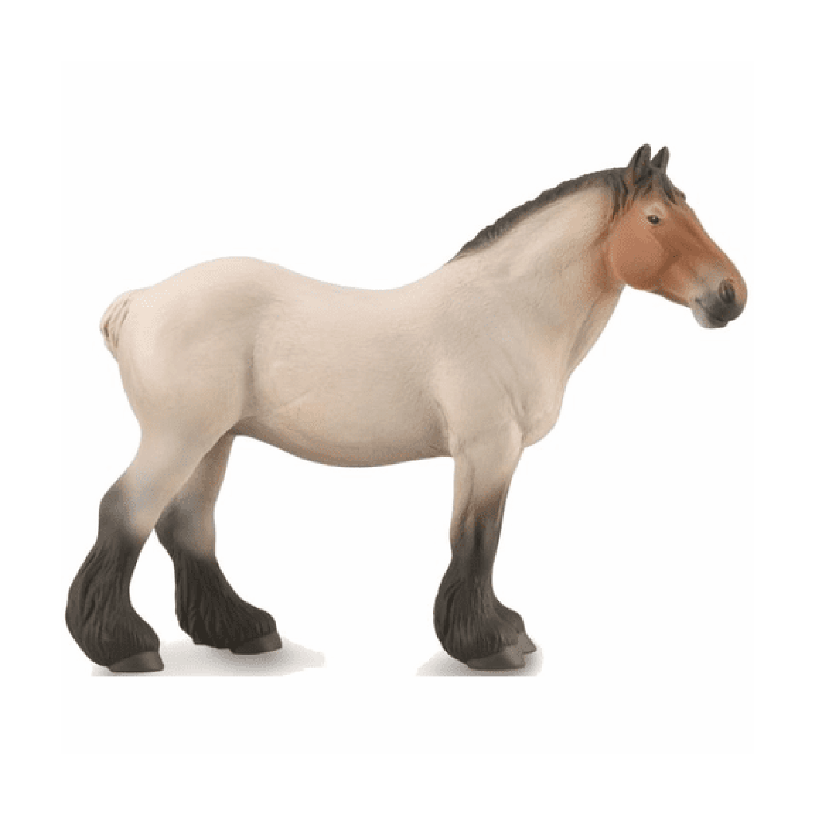 CollectA Dutch Draft Mare Roan Horse Figure 88892 - Realistic Animal Toy for Kids & Collectors - Perfect for Farm Playsets, Educational Learning & Display