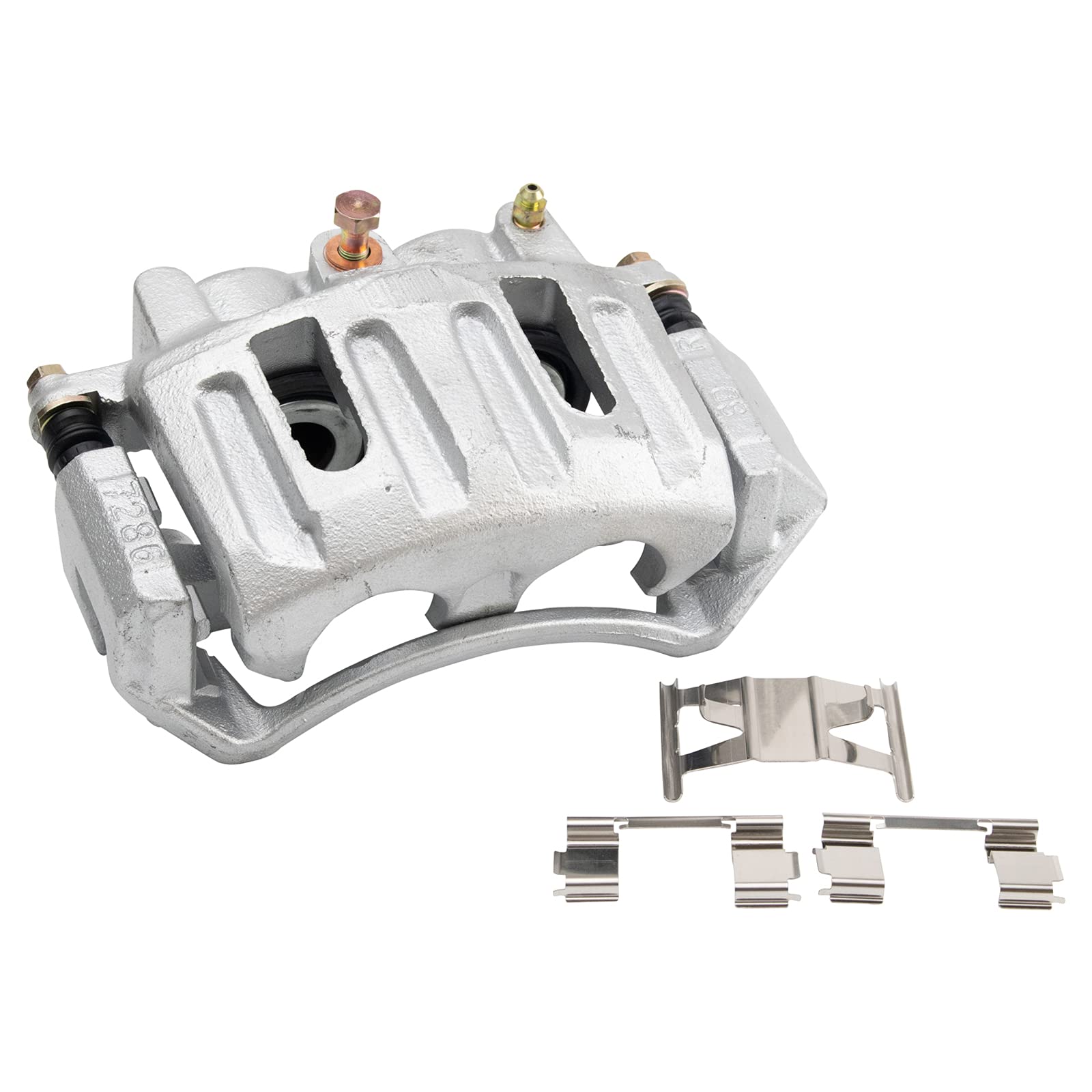 TRQ Front Performance Brake Pad & Rotor Kit - Ceramic Vented Premium G-Coated - Compatible with 2000-2001 Ford F-150 | Smooth Stopping Power for Trucks, SUVs & Towing | Durable Brake Caliper, Pads & Rotors Set for Highway & Off-Road Driving