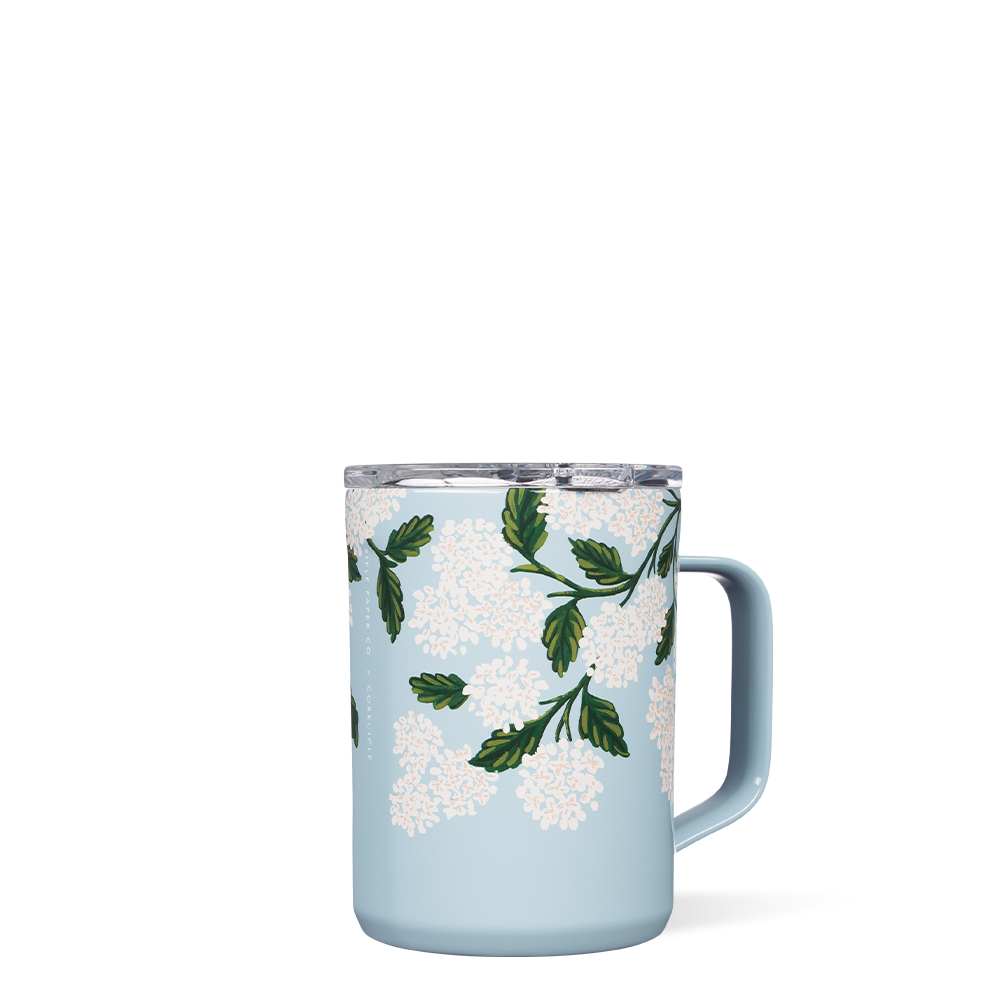 Rifle Paper Co. Floral Design Ceramic Coffee Mug - 14oz Insulated Tea Cup with Handle, Perfect for Home, Office & Gifts - Ideal for Morning Coffee, Afternoon Tea or Hot Chocolate