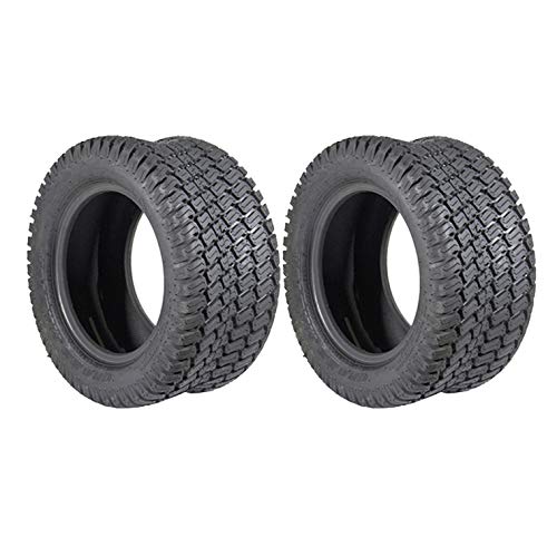 (2 Pack) 20x10.00-8 Lawn Mower Tires - Heavy Duty Tubeless Tractor Tires for Garden Tractors, Riding Mowers & Utility Vehicles - All-Terrain Performance for Grass, Mud & Snow