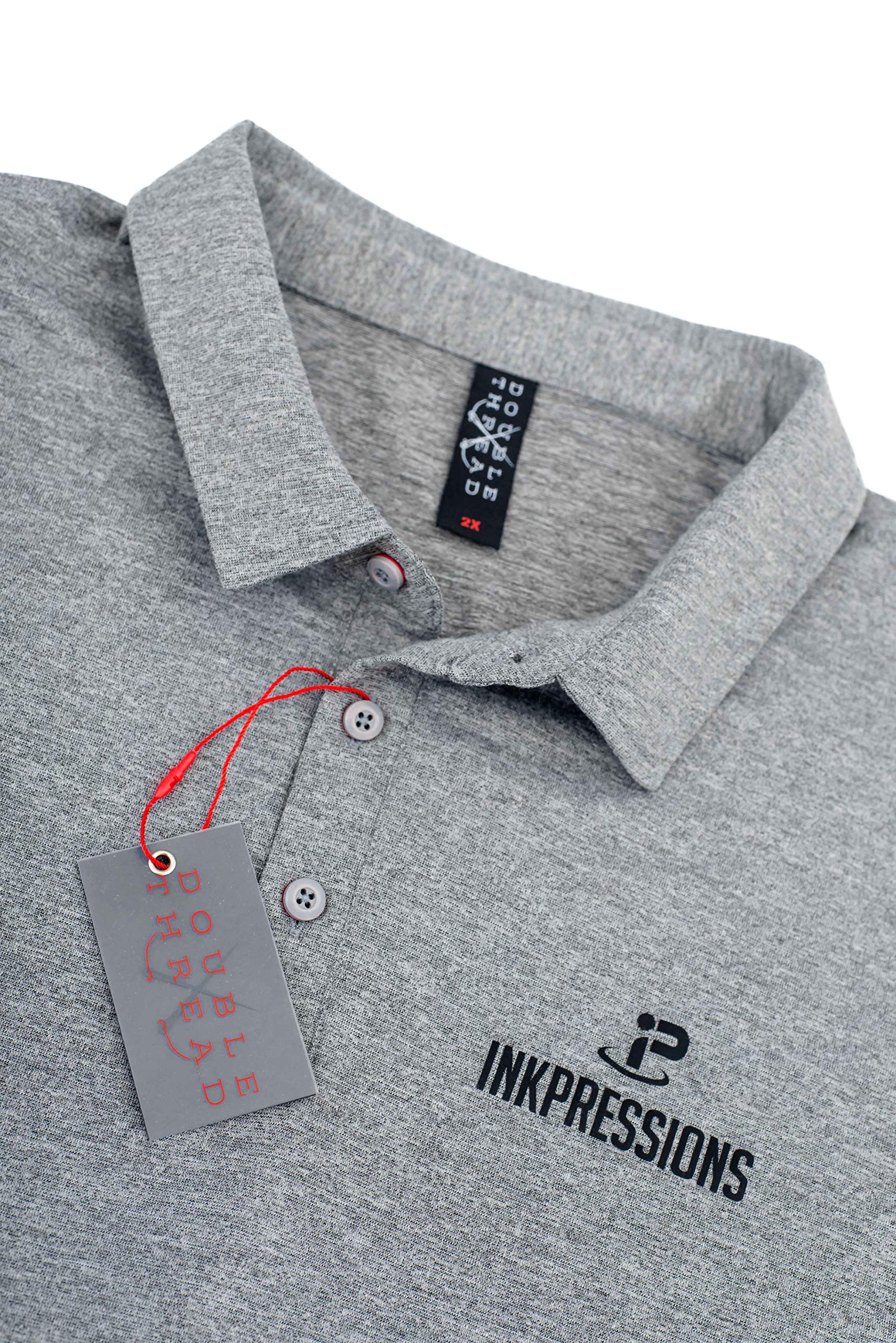 Custom Personalized Polo Shirt with Name & Sports Silicone Print - Double Stitched T-Shirt for Golf, Tennis & Casual Wear - Team Uniforms & Corporate Gifts