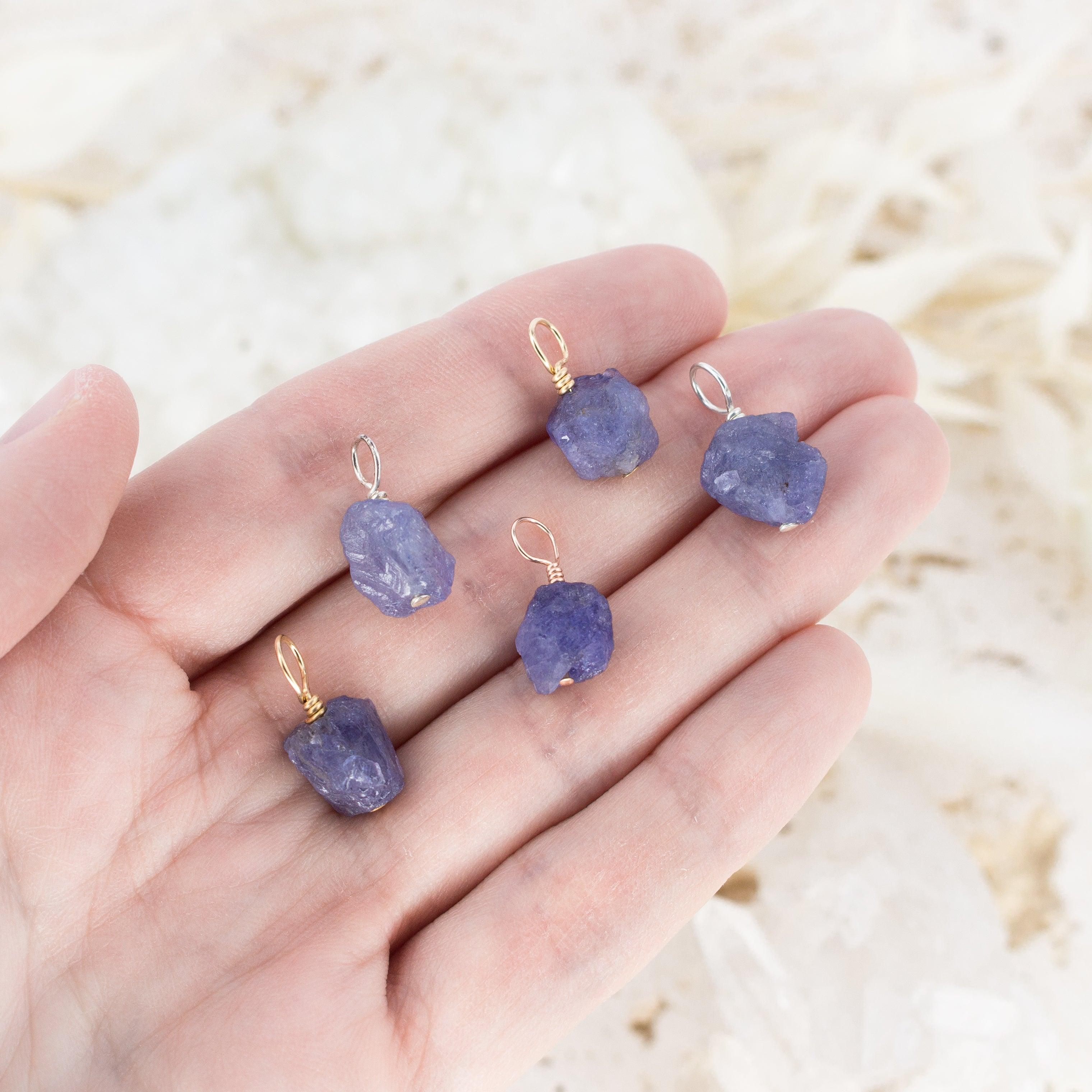 Natural Tanzanite Crystal Pendant Necklace - Genuine Raw Tanzanite Jewelry for Women - Perfect for Everyday Wear, Special Occasions & Gift Giving