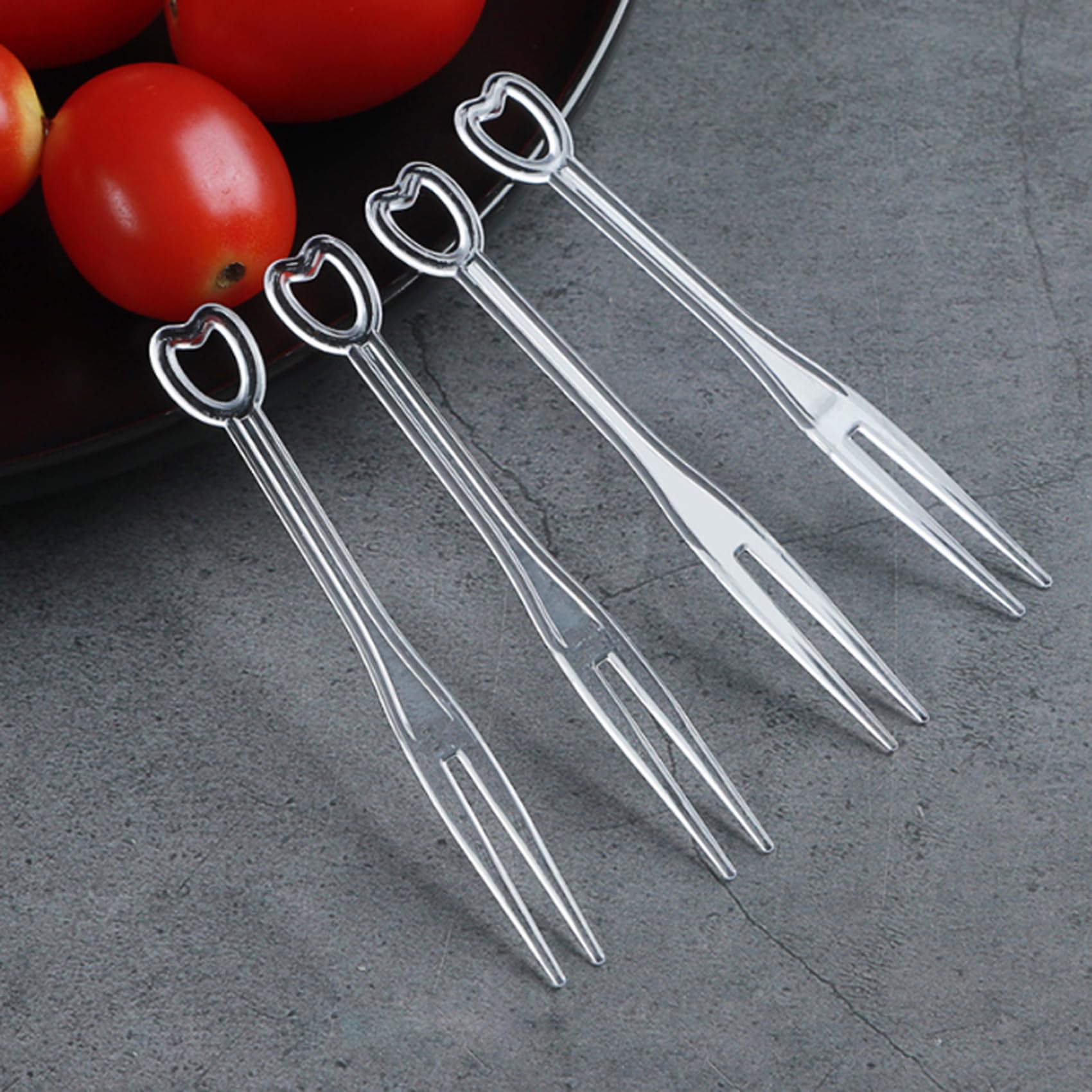 1000PCS Disposable Plastic Forks - Mini Cocktail & Dessert Forks, Thickened Fruit Forks for Cheese Cubes, Snacks, Parties, Picnics (White) - Perfect for Catering, Weddings, and Home Entertaining