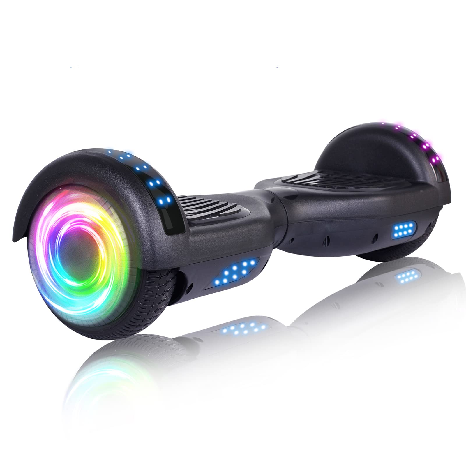 SISIGAD Hoverboard for Kids Ages 6-12 - Bluetooth Speaker & 6.5