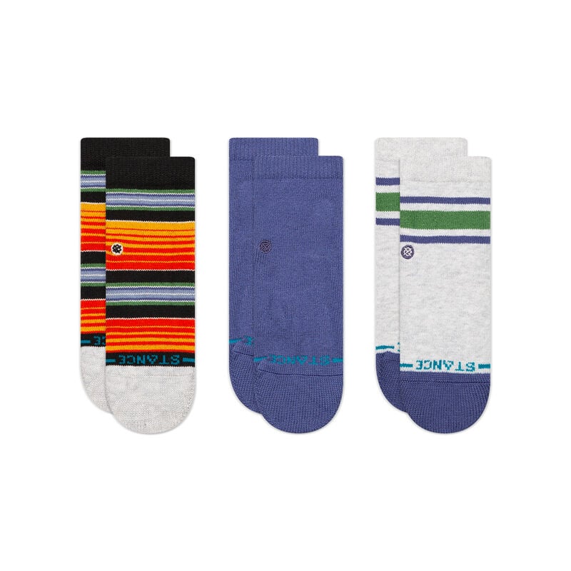 Rockford 3-Pack Baby & Toddler Crew Socks in Indigo - Soft Cotton Socks for Infants & Kids - Perfect for Everyday Wear, Playtime & Nursery