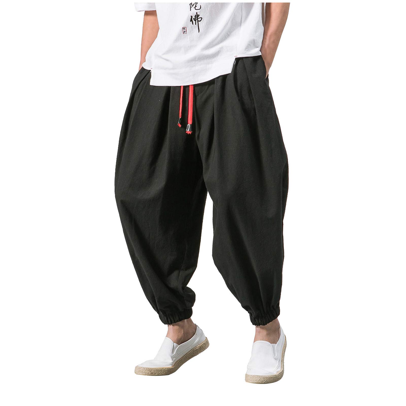 Men's Jogging Pants, Cotton Pajama Pants & Khaki Pants - Relaxed Fit Camo & Leather Pants for Casual Wear, Lounge & Outdoor Activities - SP6-81