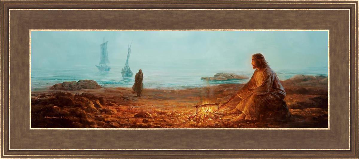 By The Shore By Yongsung Kim - Coastal Wall Art Print for Beach House Decor, Ocean Themed Living Room & Bedroom