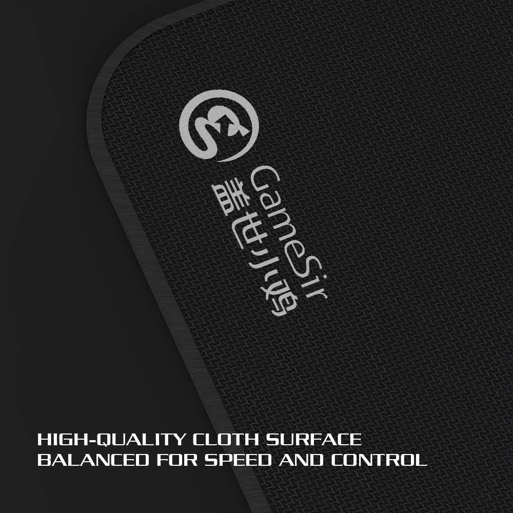 GameSir Premium Textured Mouse Pad - Non-Slip Rubber Base Gaming Mouse Mat for PC, Laptop, Computer | Perfect for Office Work, Gaming & Home Use