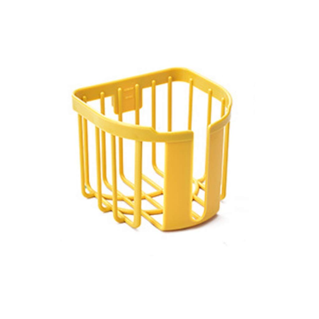 ZANZAN Yellow Plastic Wall-Mounted Self-Adhesive Tissue Box Cover & Napkin Holder - Space Saving Kitchen Storage Organizer for Bathroom, Office, or Dorm Room