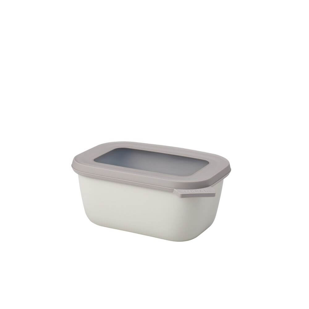 Cirqula 750mL Freezer Storage Container - Nordic White Airtight Food Container for Meal Prep, Leftovers & Freezing - Ideal for Kitchen, Pantry & Camping