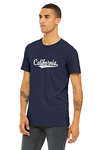 Navy Shirt White California