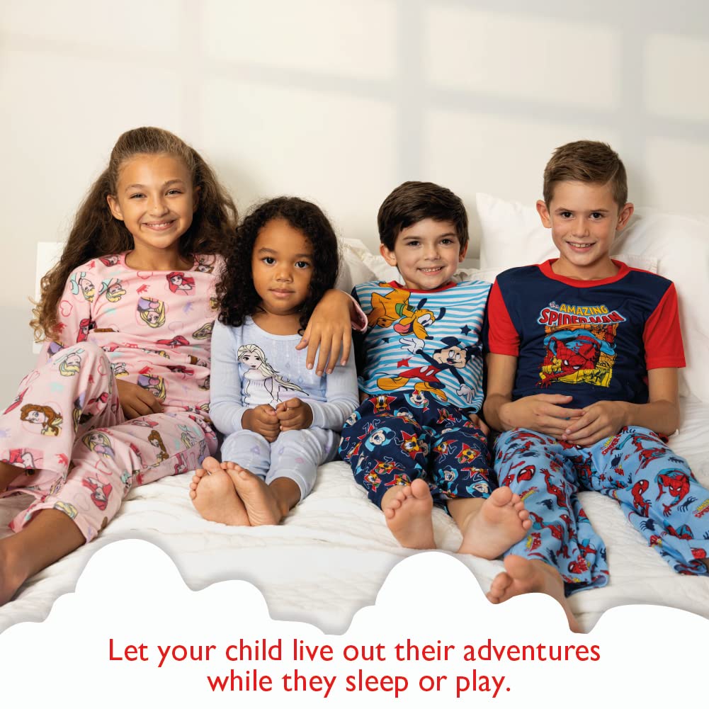 3-Piece Boys Captain America Sleep Set - Soft & Comfortable Pajama Set for Kids - Perfect for Bedtime, Lounging & Superhero Dress-Up