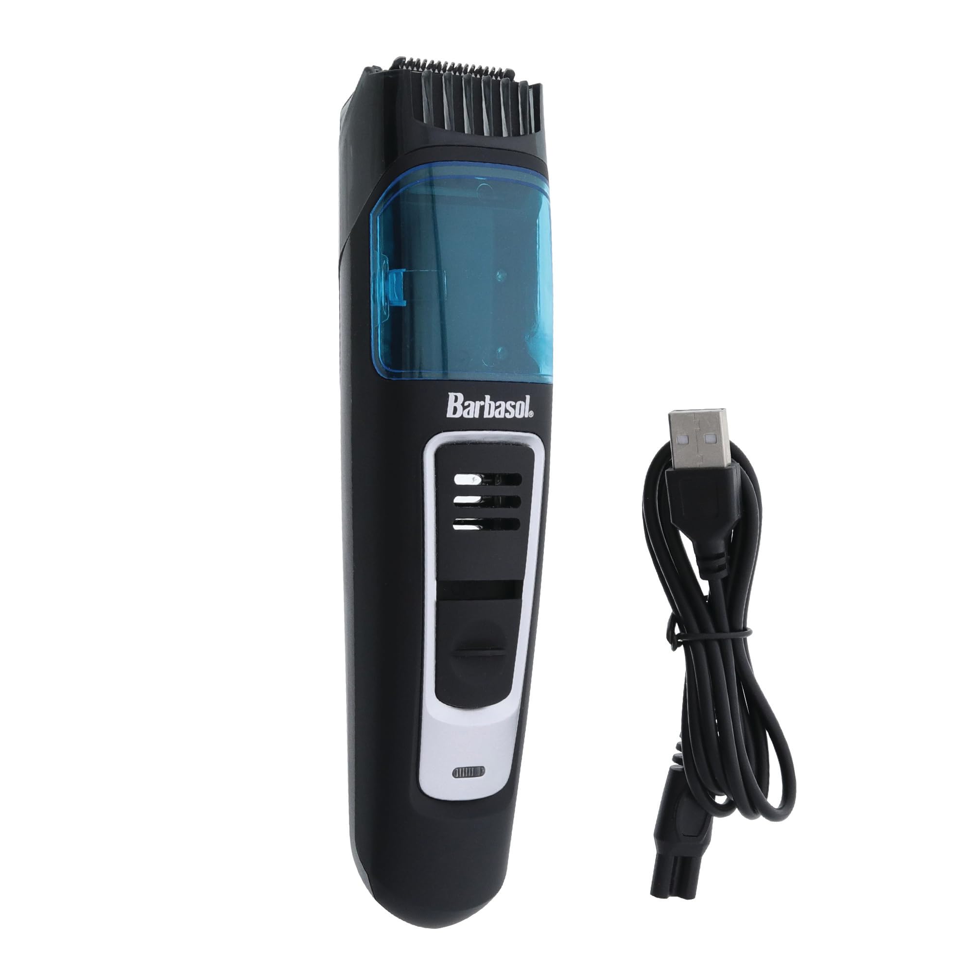 Barbasol Rechargeable Beard Trimmer for Men - Cordless Hair Clipper with 10 Length Settings, Stainless Steel Blades & Easy Cleaning System | Perfect for Home Grooming, Travel & Professional Use