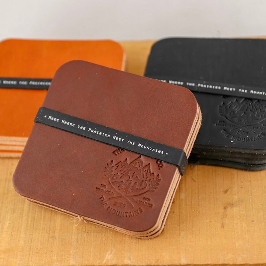 Rockies Coaster Set - 4 Pack Absorbent Cork Drink Coasters for Coffee, Wine & Beer - Perfect for Home, Bar, Office & Outdoor Use