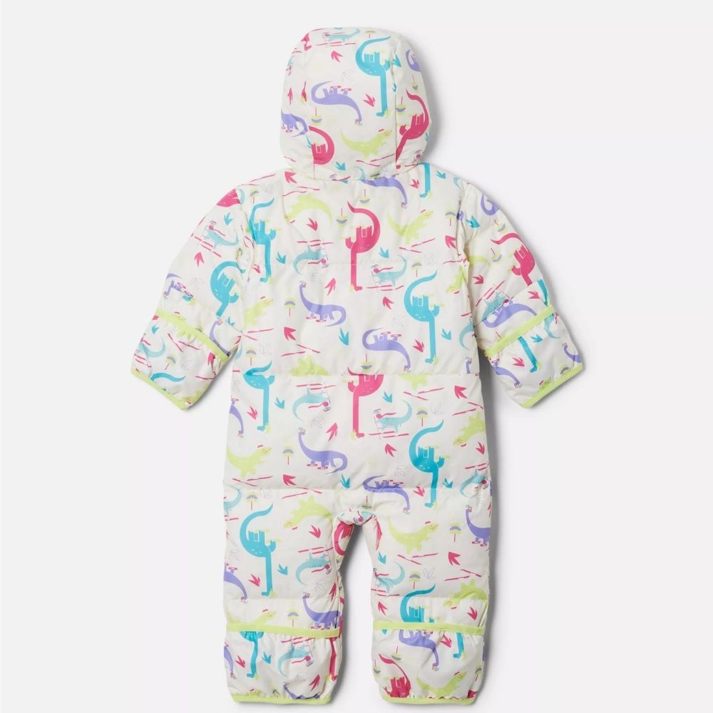 Columbia Snuggly Bunny Baby Snowsuit - Waterproof Winter Snow Suit for Infants & Toddlers (Chalk Skisaurus) - Keep Warm for Outdoor Play, Snow Day Adventures & Winter Travel