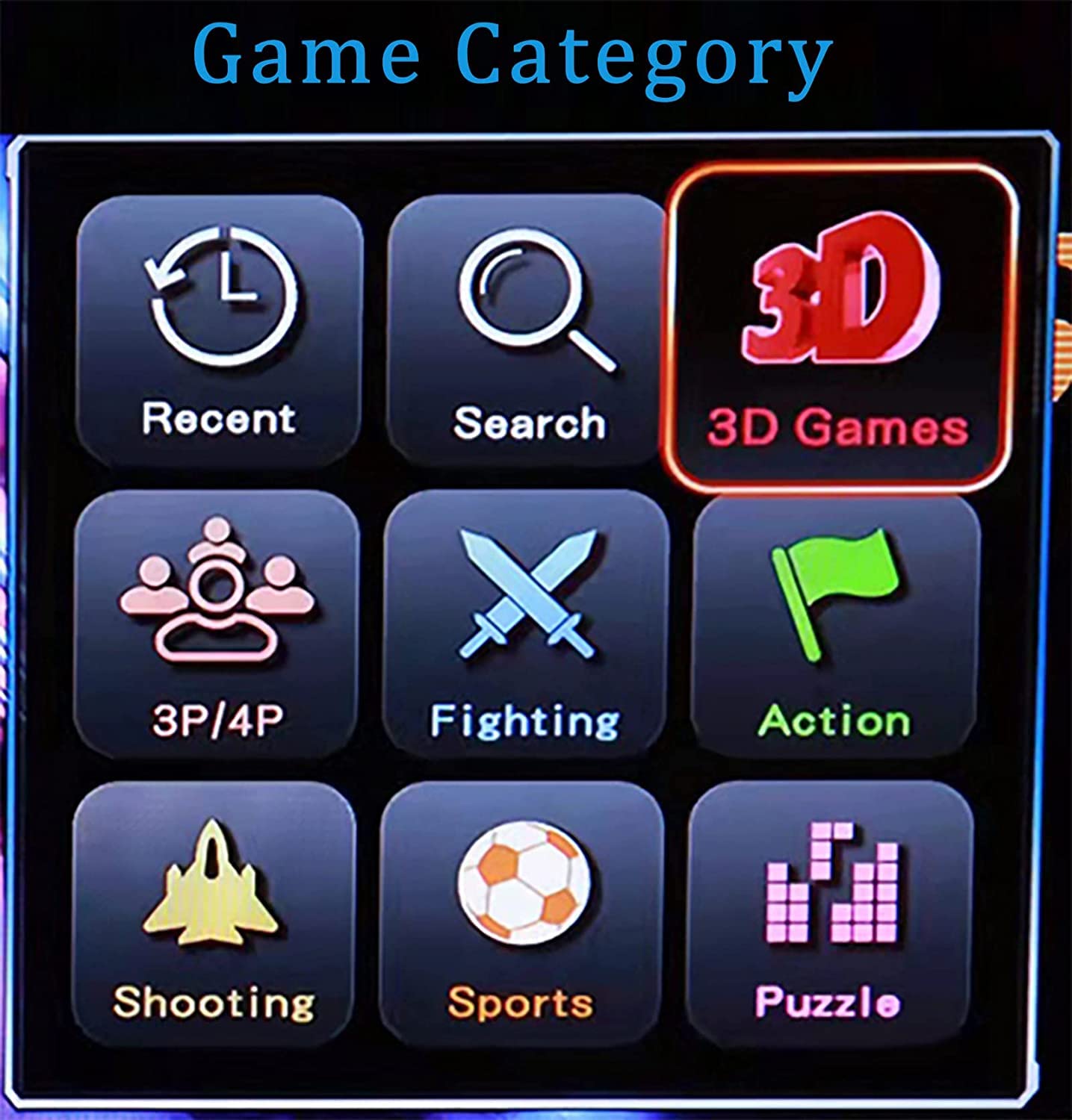 FVBADE 30000-in-1 Retro Arcade Game Console - 70s Pandora Box with Dual HDMI Outputs for PC, Projector & TV | 3D Games Support 1-4 Players | Favorite List, Save/Search/Hide/Pause Functions | Perfect for Home Entertainment, Game Rooms & Retro Gaming Parties