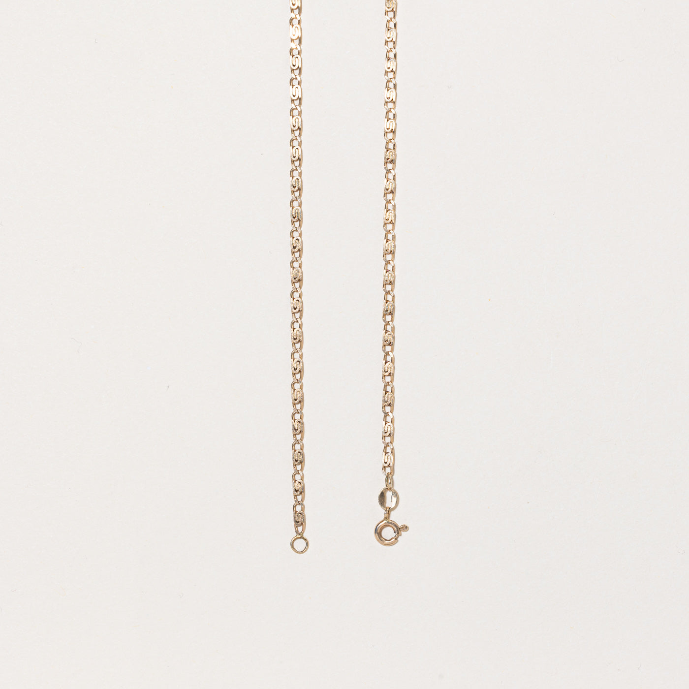 10K Yellow Gold Scroll Chain Necklace - 19 Inches | Elegant & Dainty Jewelry for Women, Perfect for Everyday Wear, Parties & Special Occasions