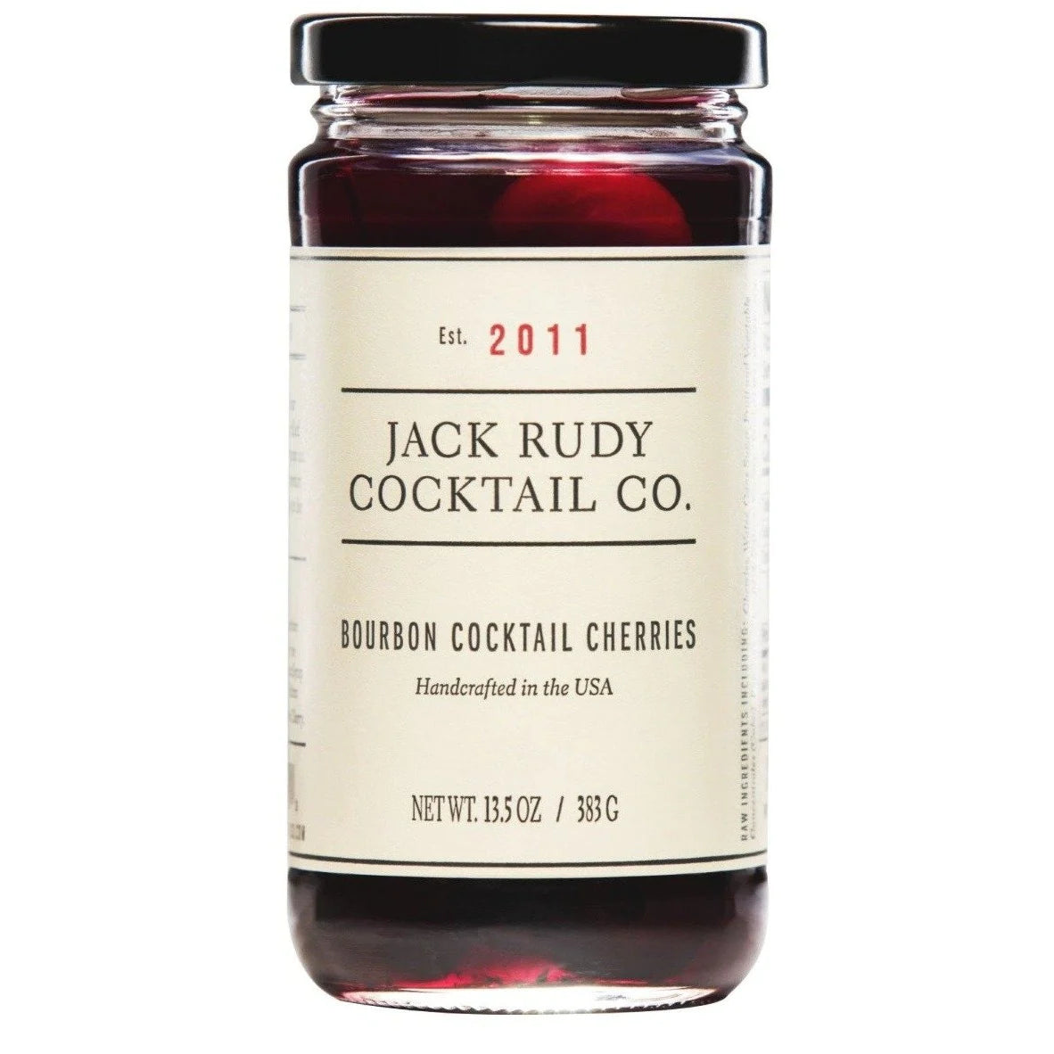 Jack Rudy Bourbon Cocktail Cherries - Premium Maraschino Cherries for Old Fashioned & Manhattan Cocktails - Perfect for Home Bars & Entertaining