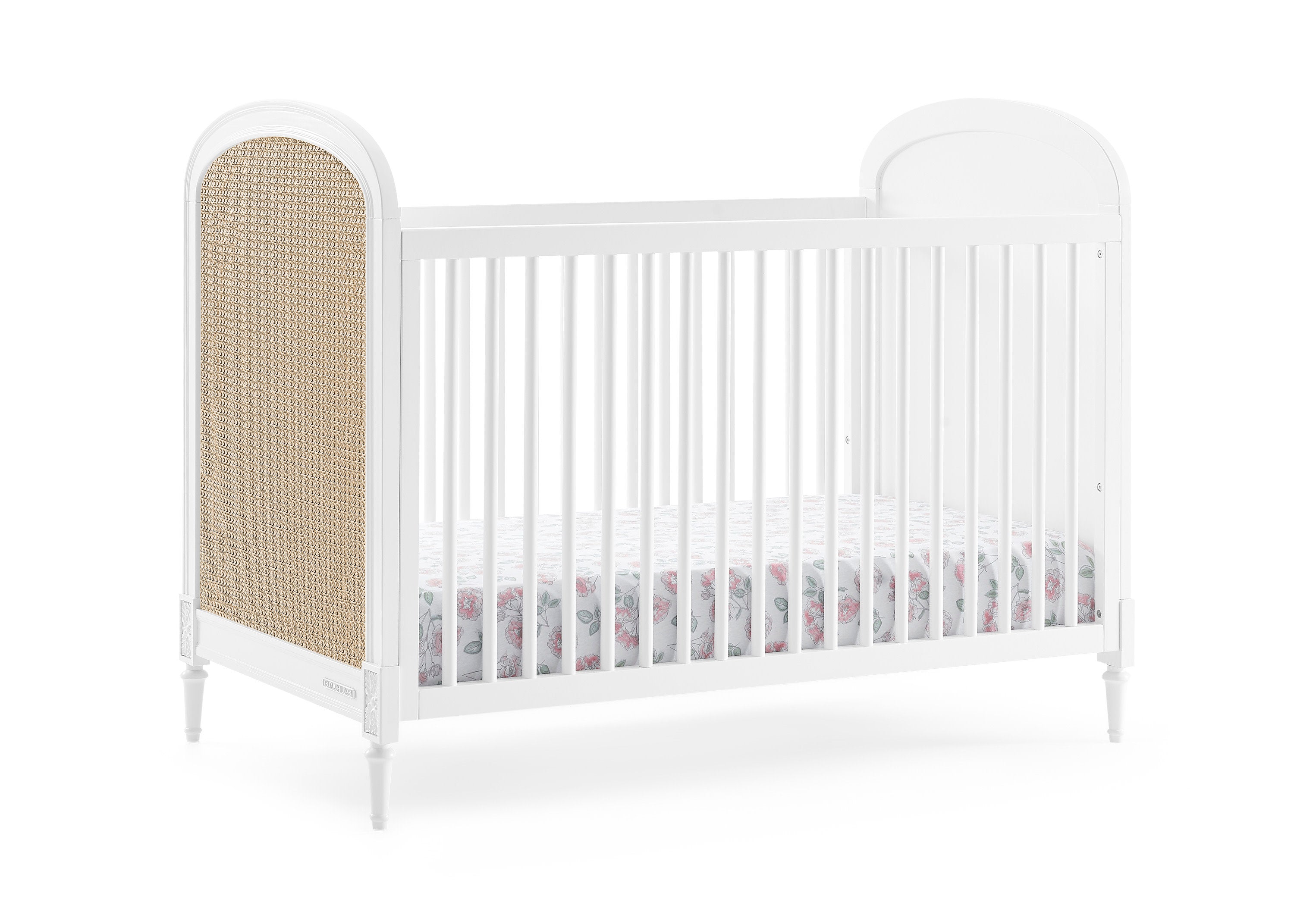 Madeline 4-in-1 Convertible Baby Crib - White Nursery Furniture for Newborn to Toddler Bed | Perfect for Modern Nursery, Bedroom & Daycare