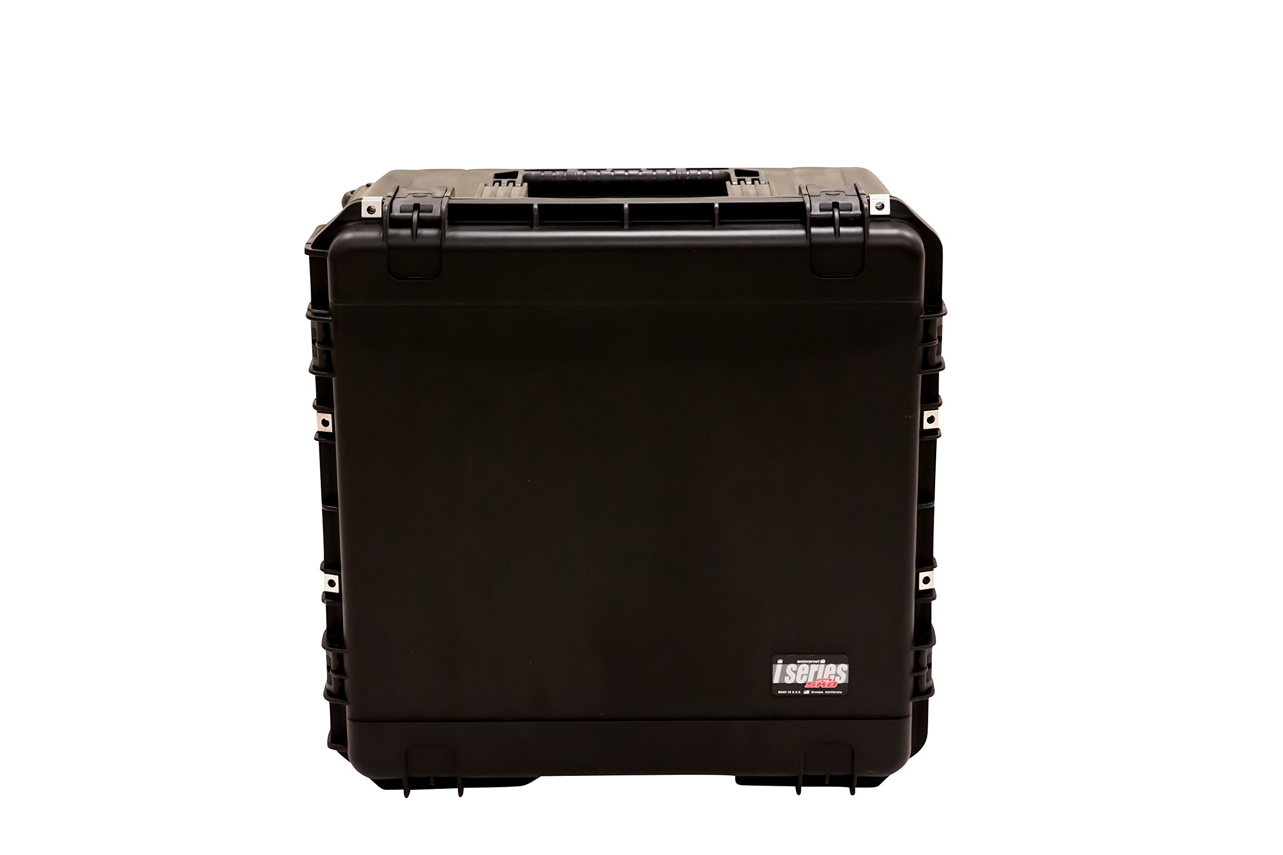 SKB iSeries 3I-2424-14BE 24x24x14 Inch Rolling Black Hard Case - Durable Empty Flight Case with Wheels for DJ Equipment, Music Gear & Pro Audio Storage