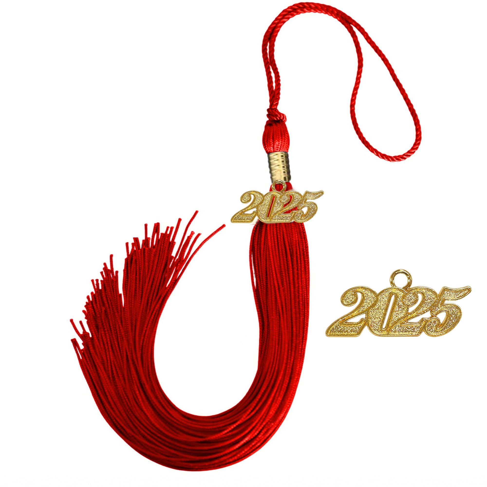 2025 Graduation Cap Tassel with Year Charm - Happy Secret Graduation Tassel Accessories for High School & College Ceremonies - Perfect for Graduates, Commencement Decor & Photo Props