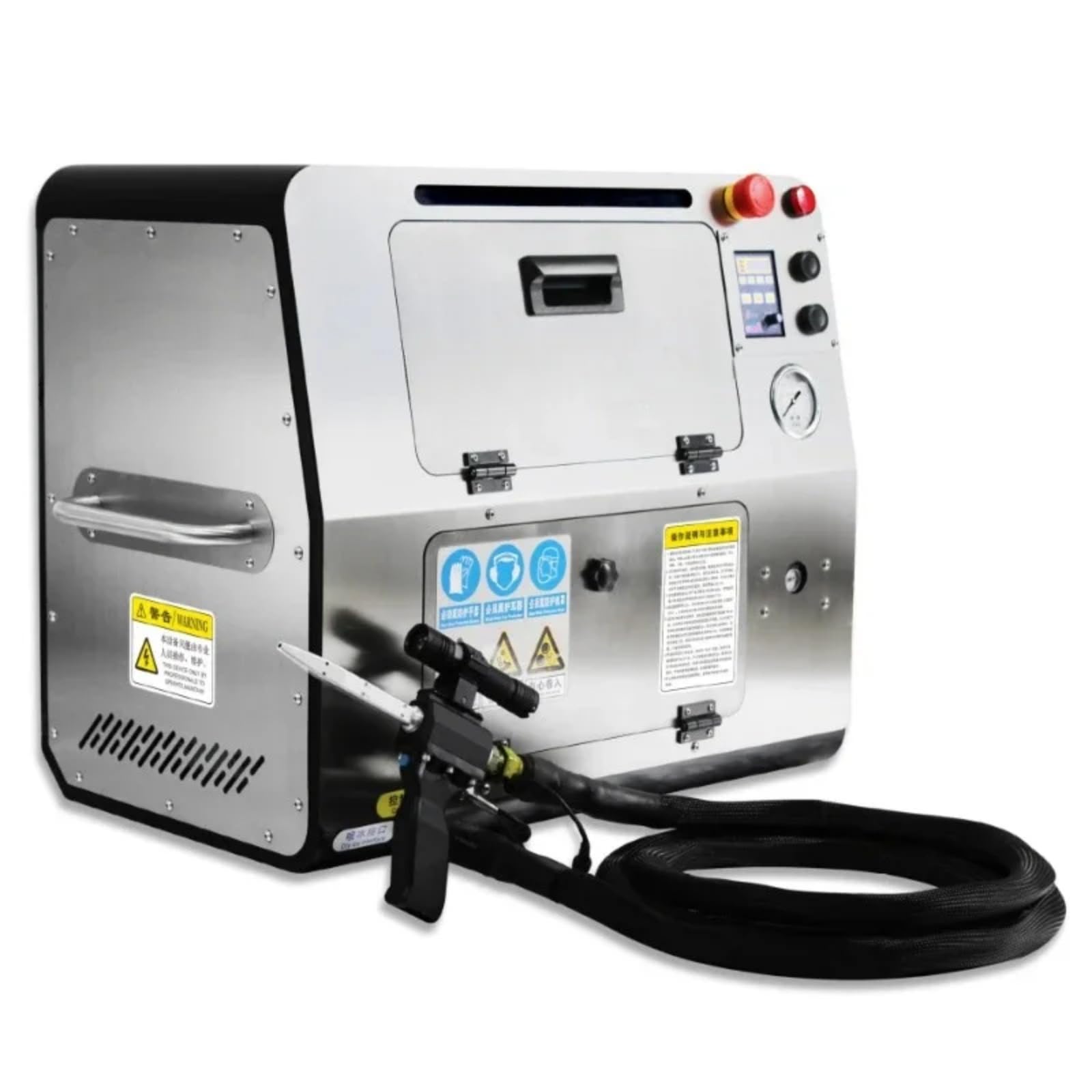CO2 Dry Ice Blasting Machine - Industrial & Commercial Dry Ice Cleaning Equipment for Automotive, Countertop & Surface Restoration | Perfect for Degreasing, Mold Removal & Equipment Maintenance