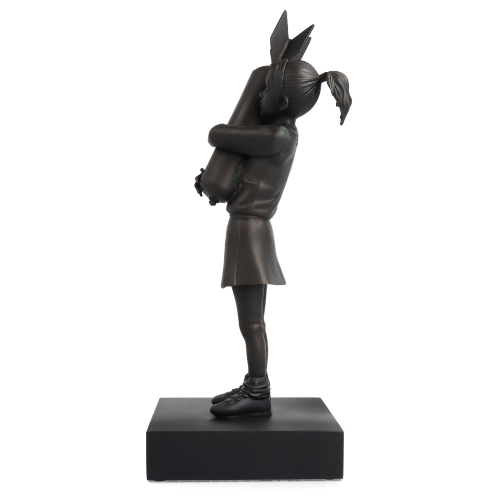 Banksy X Medicom Toy Bomb Hugger Bronze Statue - Limited Edition Art Collectible for Home Decor & Office Display