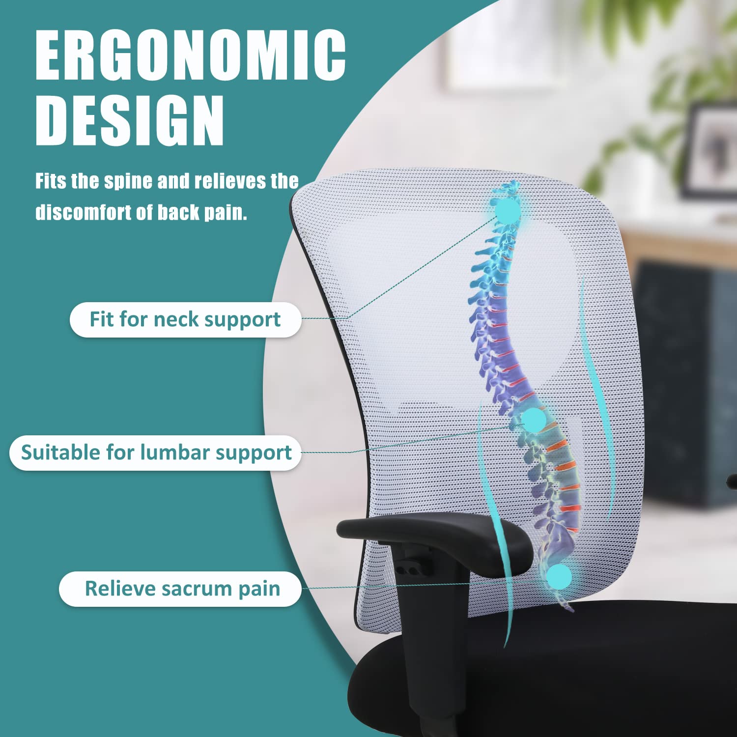 Extra Wide Big and Tall Office Chair for Heavy People up to 400lbs - Heavy Duty Computer Desk Chair with Adjustable Arms, Ergonomic Lumbar Support & Smooth Rolling Wheels - Perfect for Home Office, Gaming or Workspace (White)