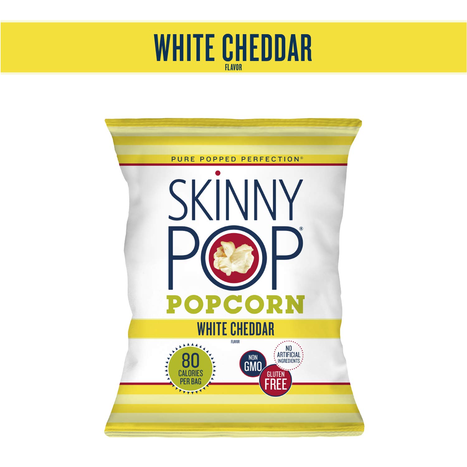 SkinnyPop Popcorn Variety Pack - Original & Dairy Free White Cheddar | Healthy, Gluten Free, Non-GMO Snacks for Movie Nights, Office Snacking & School Lunches