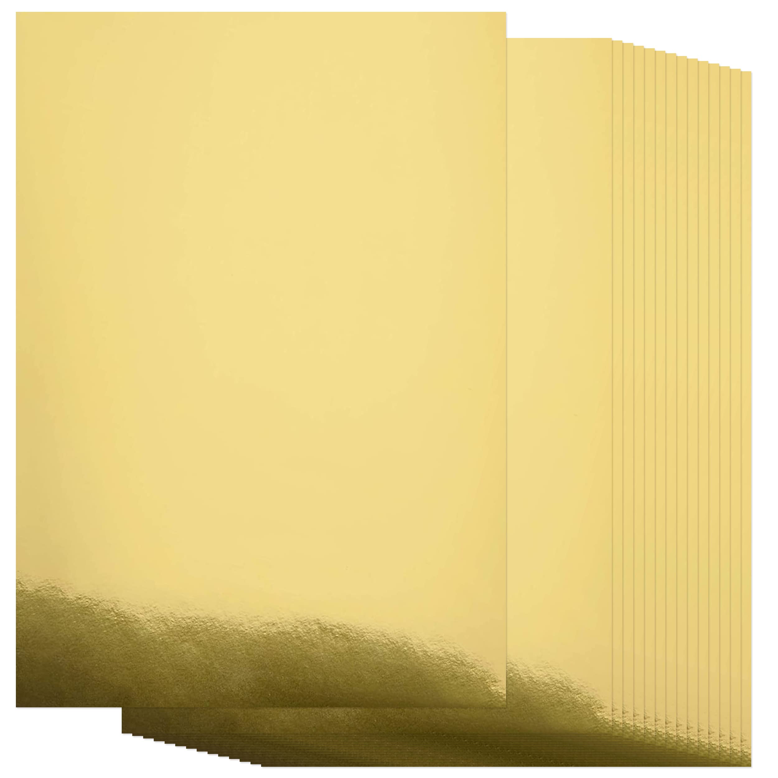 Premium Metallic Gold Cardstock Paper - 60 Sheets of 8.5
