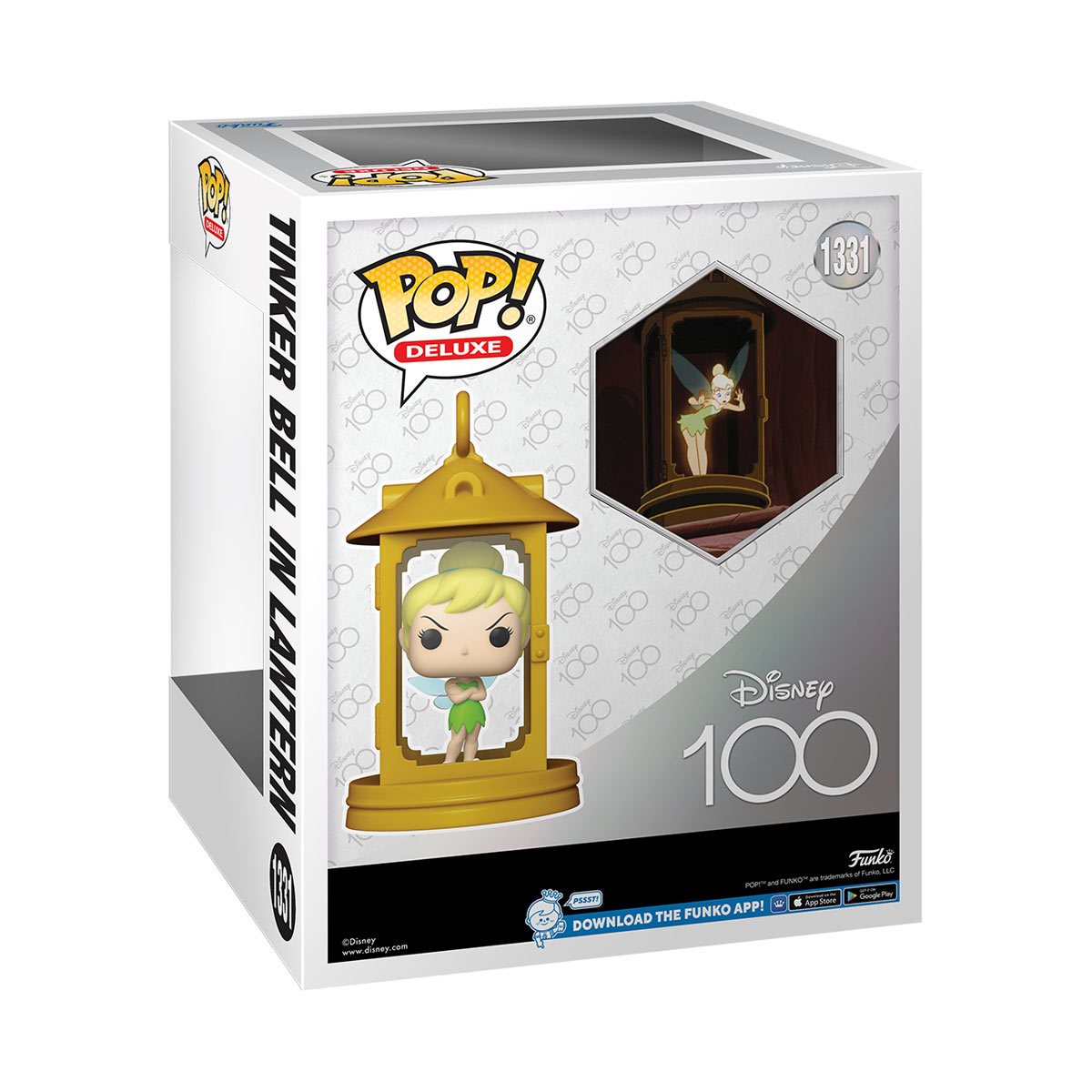 Disney 100 Peter Pan Tinker Bell in Lantern Deluxe Funko Pop! Vinyl Figure #1331 - Collectible Toy for Disney Fans, Home Decor & Gift Idea