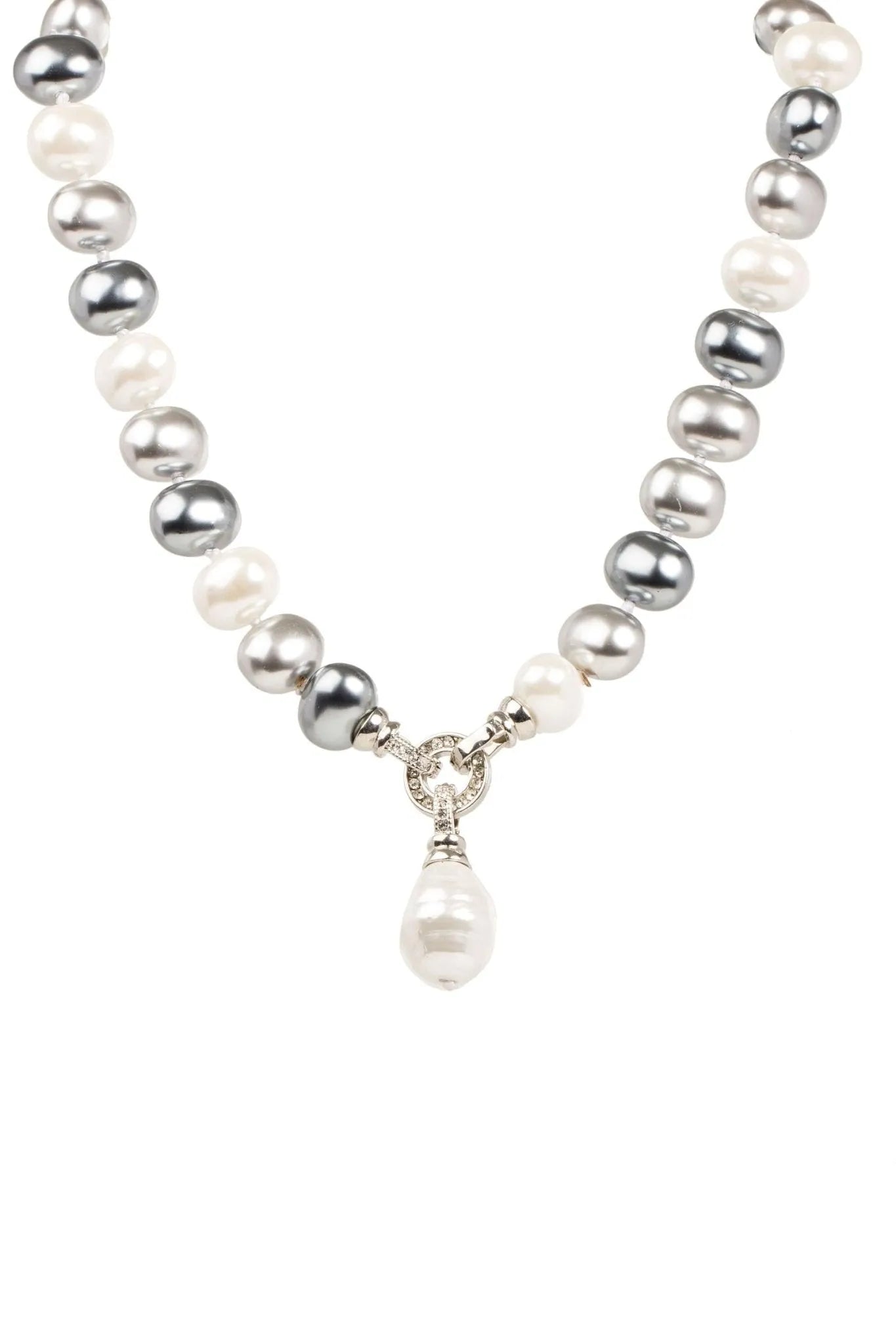 Elegant Multicolor Pearl Drop Necklace for Women - Perfect for Weddings, Parties & Special Occasions