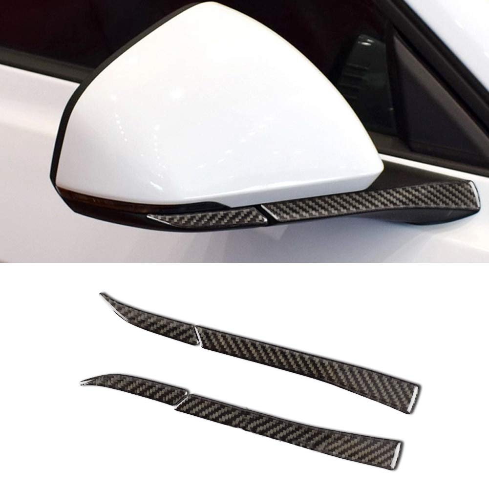 Carbon Fiber Rearview Mirror Cover Trim for 2015-2017 Ford Mustang (LHD) - Stylish Car Accessories & Exterior Decor - Perfect for Car Enthusiasts & Auto Shows