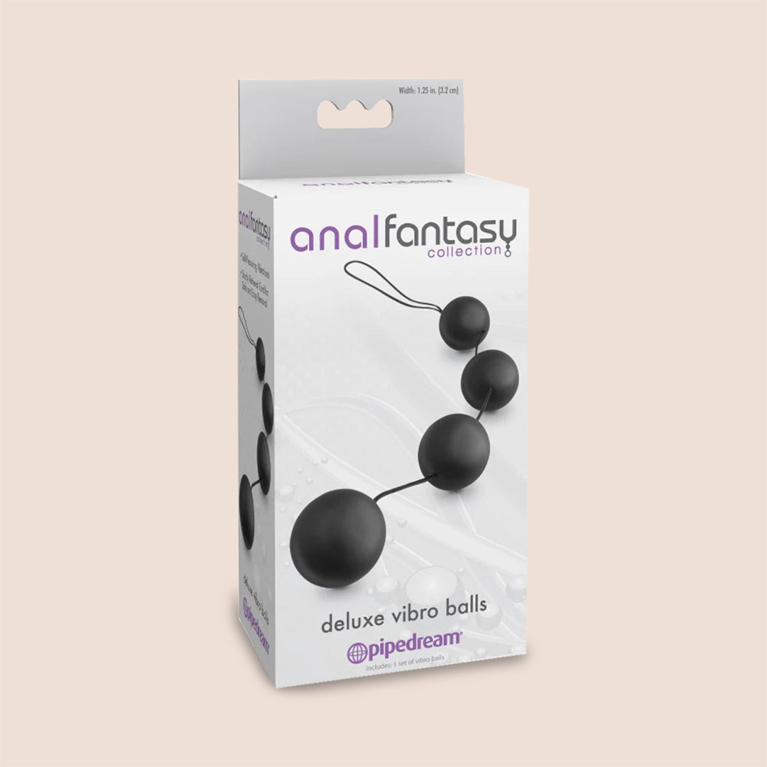 Anal Fantasy Deluxe Weighted Vibrating Kegel Balls - Strengthen Pelvic Floor Muscles for Enhanced Pleasure & Bladder Control | Perfect for Intimate Wellness & Sensual Play