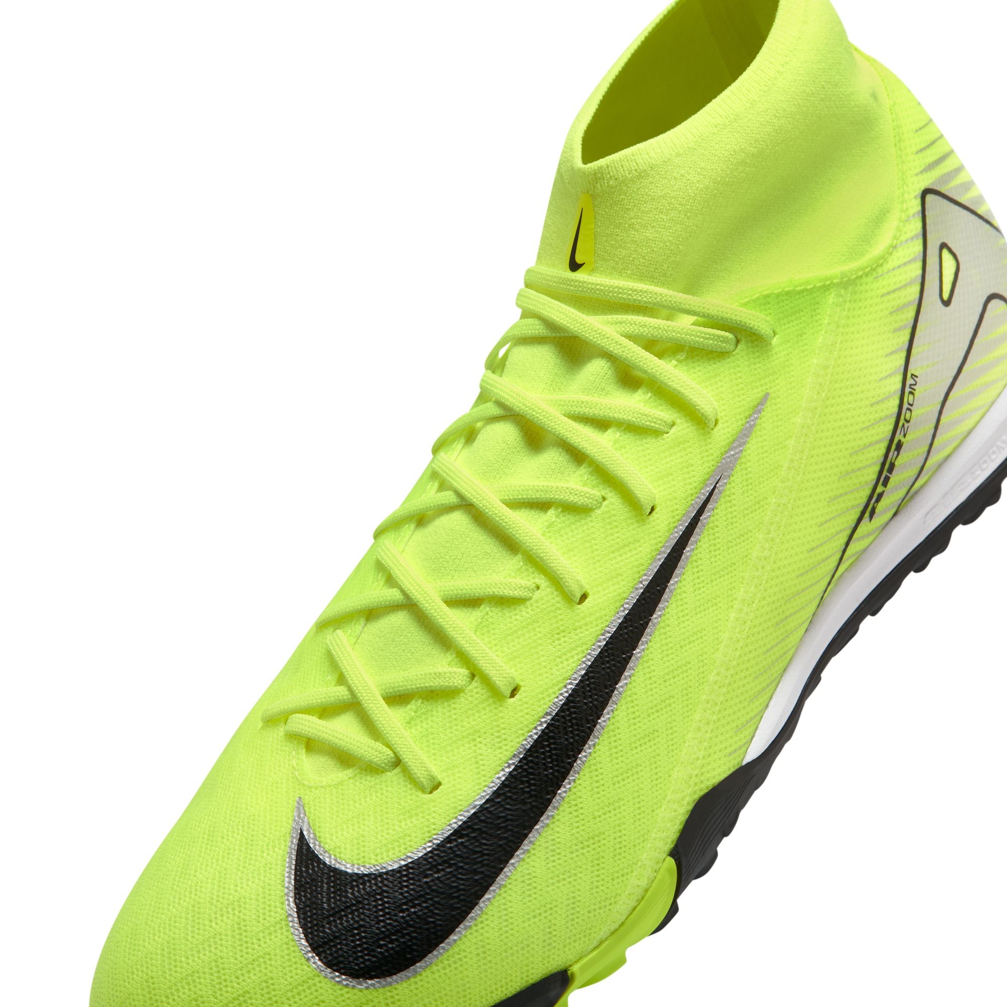 Nike Mercurial Superfly 10 Academy TF Turf Soccer Shoes for Men - Volt/Black Colorway - Perfect for Artificial Grass & Indoor Soccer Training