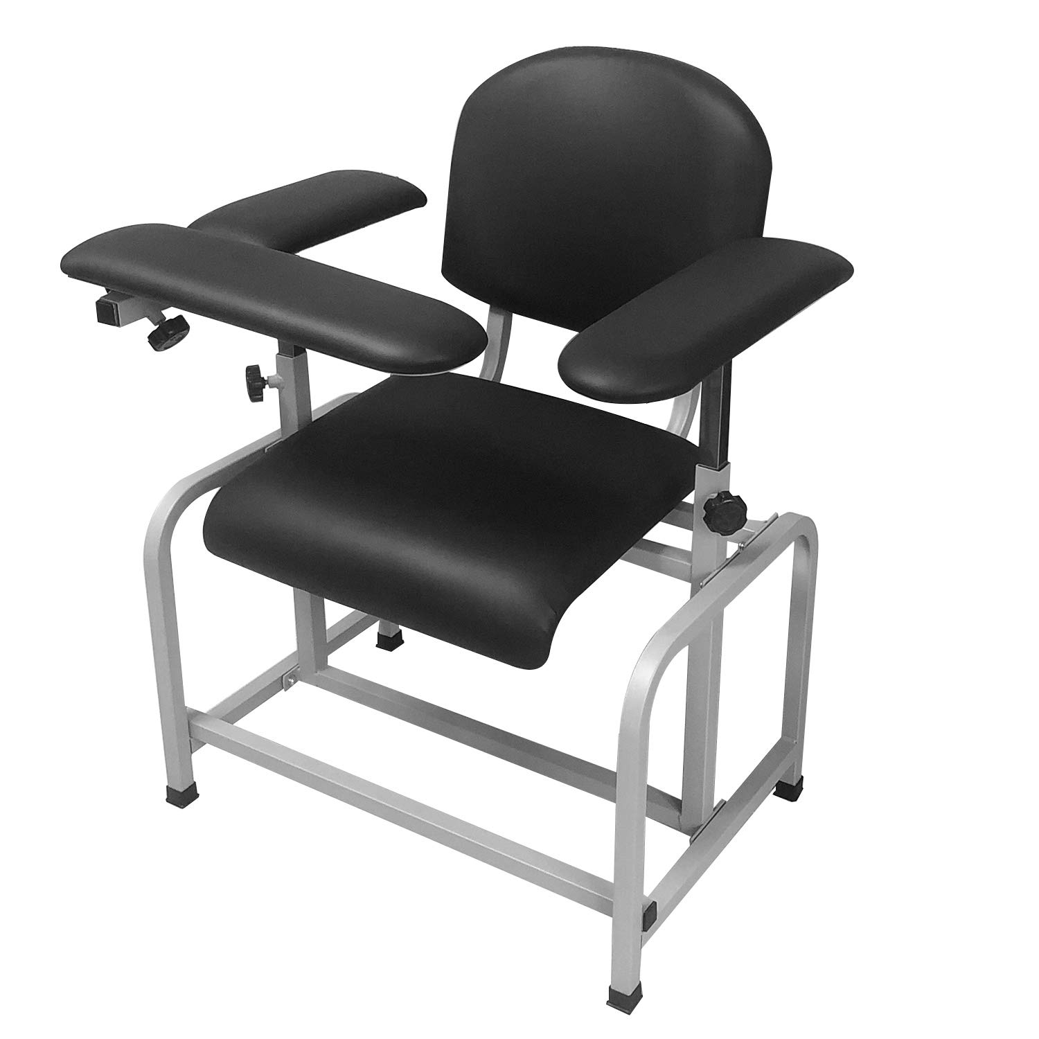 Professional Phlebotomy Chair for Blood Draw - Adjustable Armrest, Padded Comfort, Black - Ideal for Clinics, Hospitals & Labs